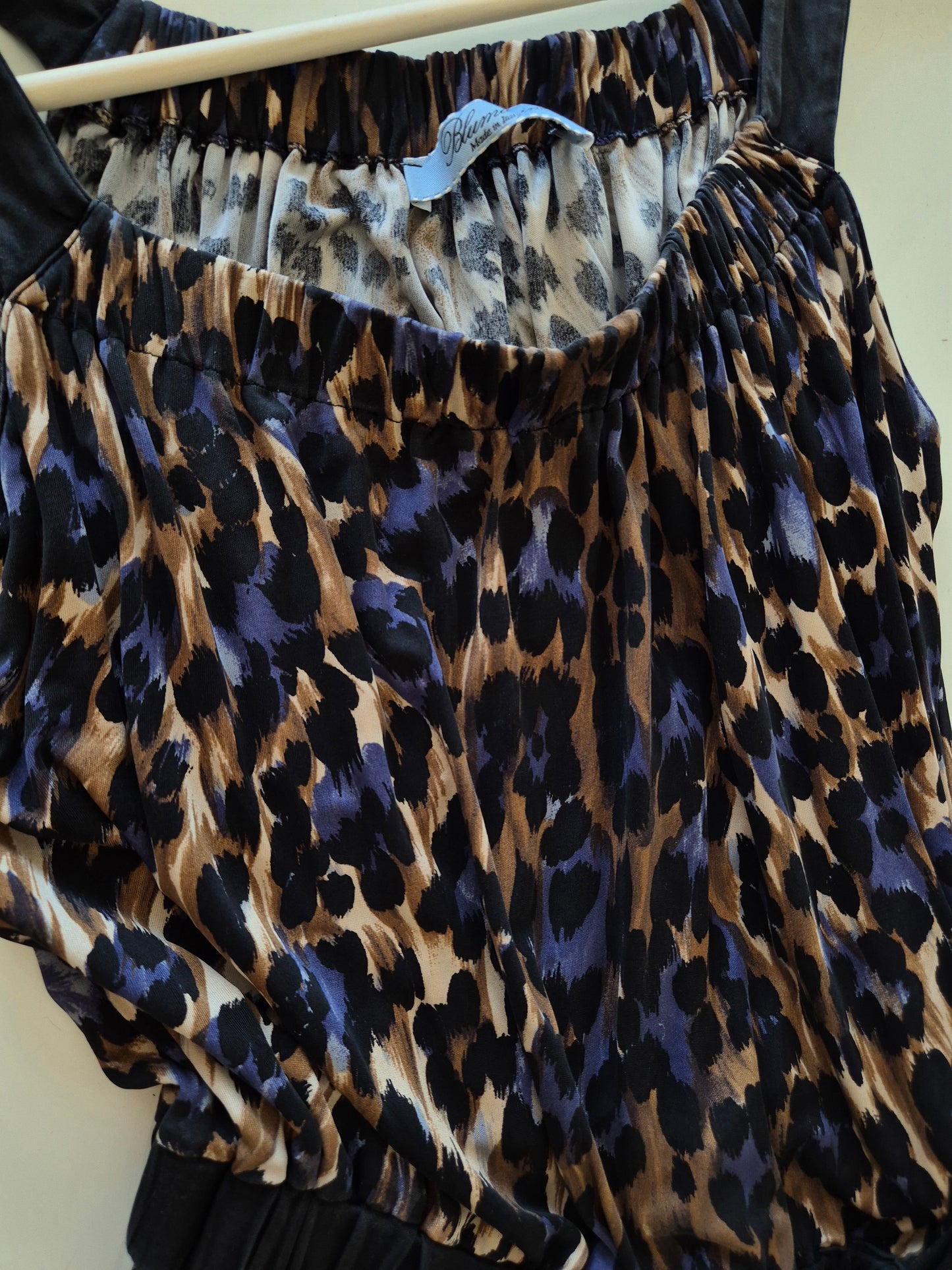 BLUMARINE leopard haljina, 100% svila