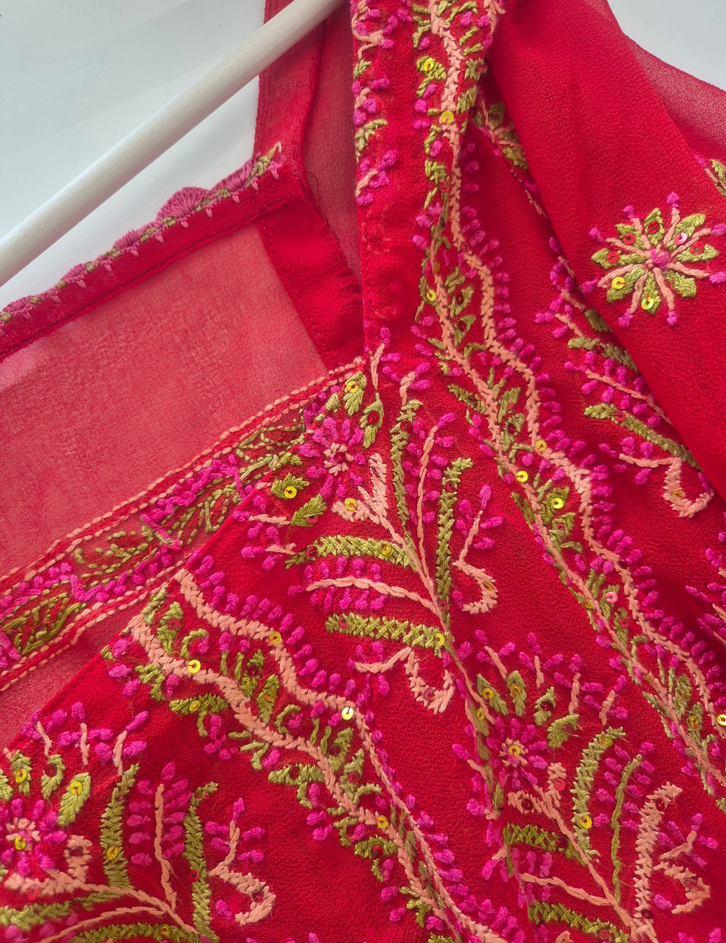 crvena vintage boho bluza s puno detalja ❤️