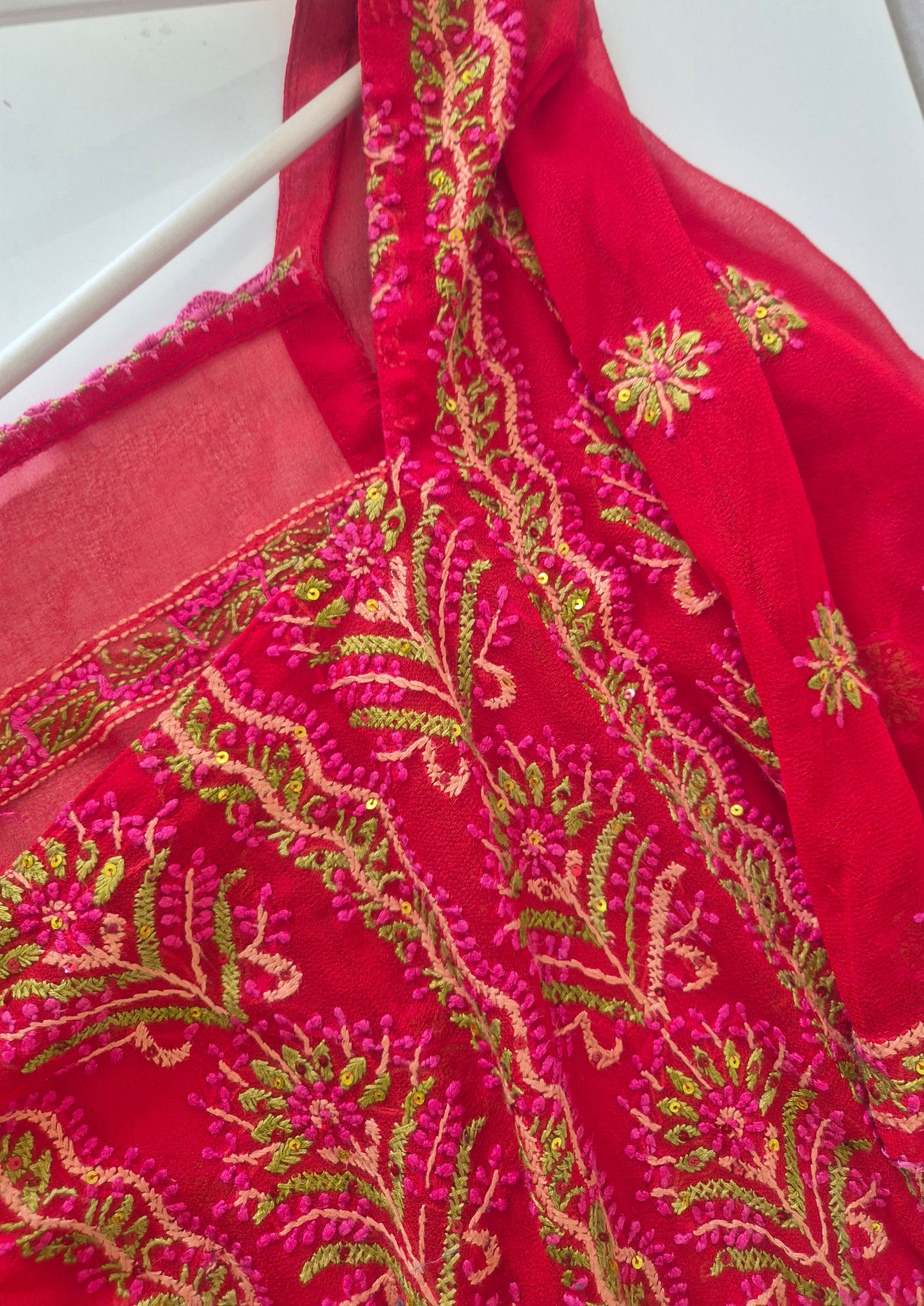 crvena vintage boho bluza s puno detalja ❤️