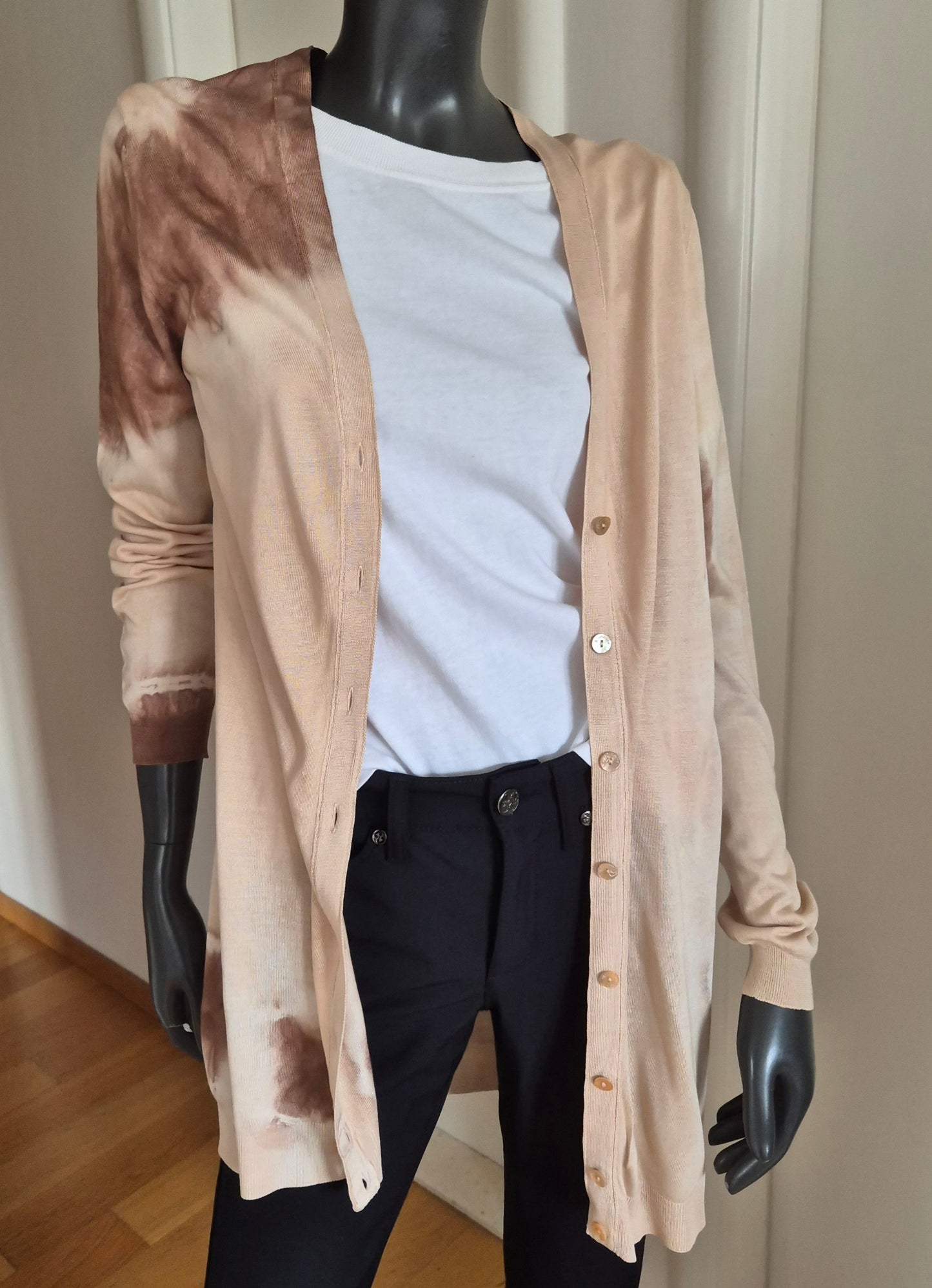 BLUMARINE kardigan, lagano pletivo od svile ili svile-pamuka