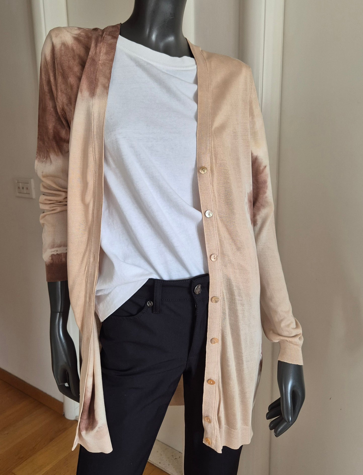 BLUMARINE kardigan, lagano pletivo od svile ili svile-pamuka