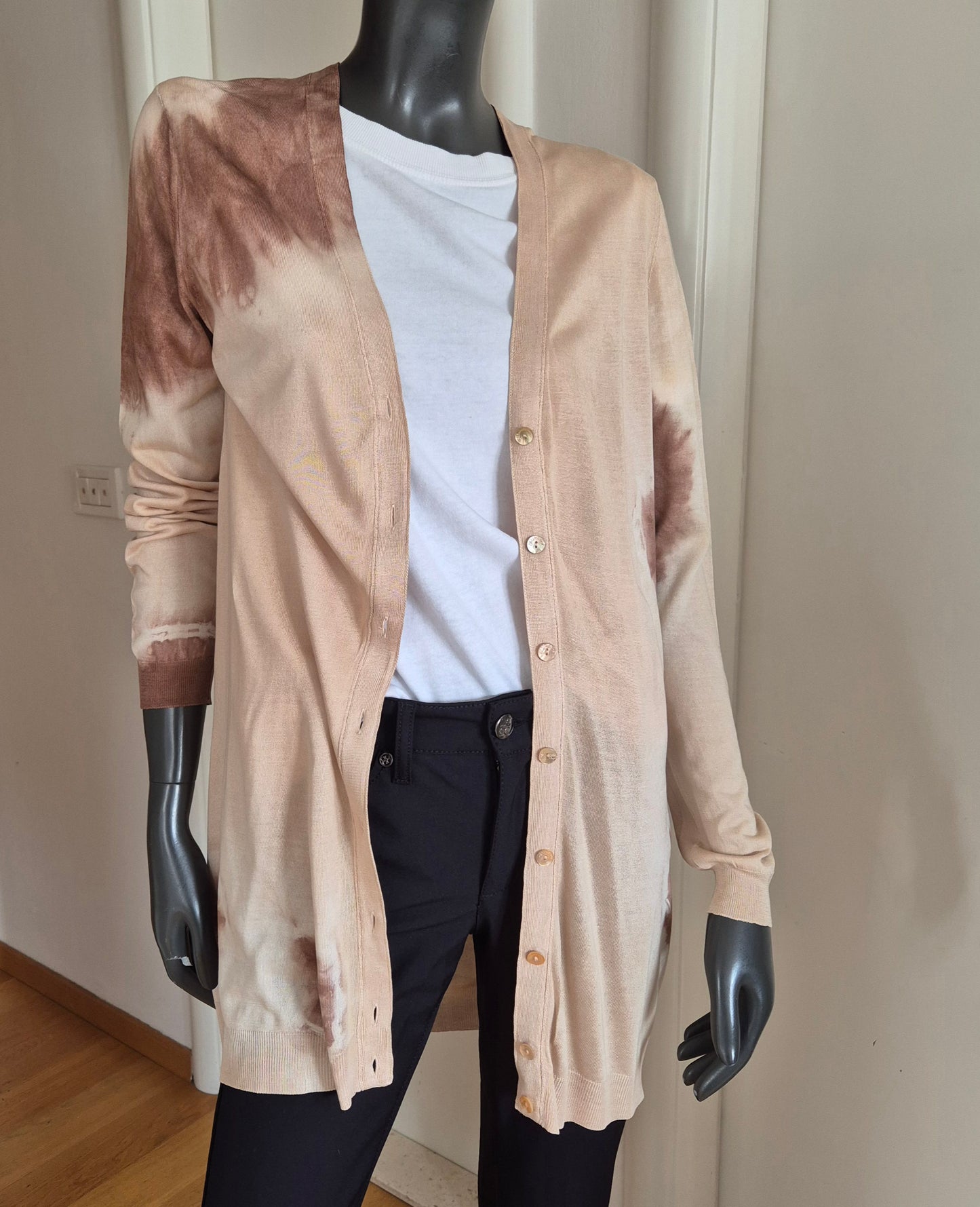 BLUMARINE kardigan, lagano pletivo od svile ili svile-pamuka