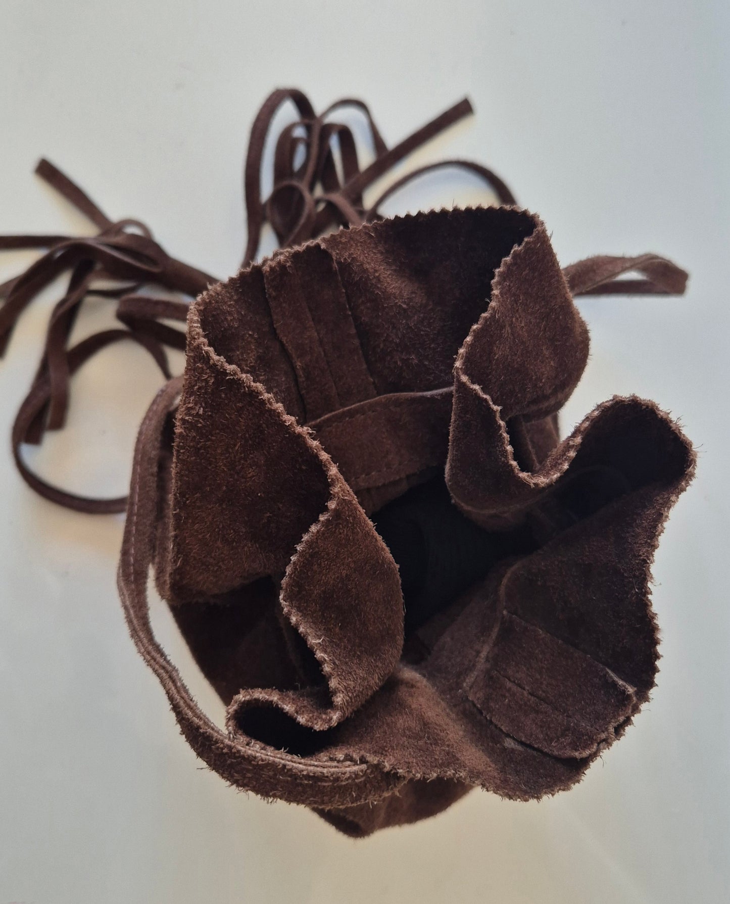 vintage orijentalna bucket torba, koža i brušena koža