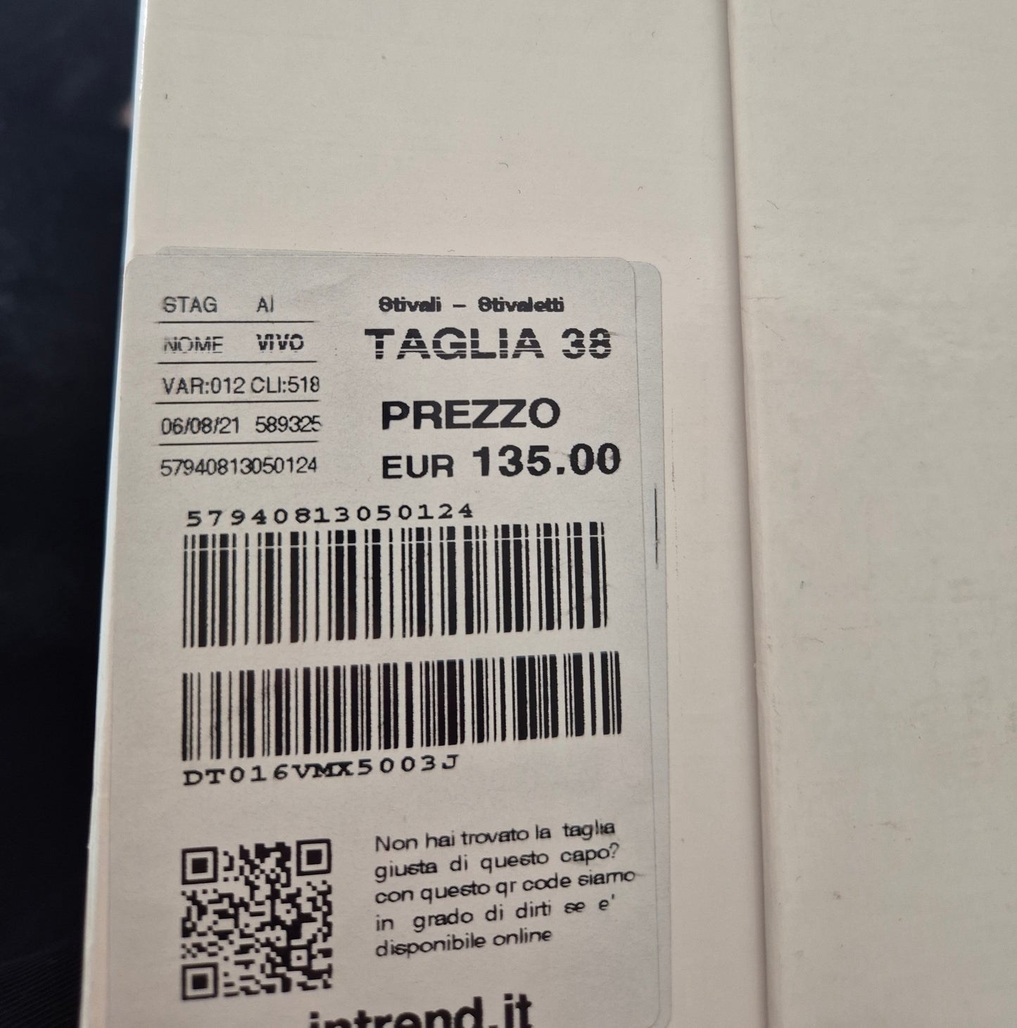 INTREND visoke čizme, koža, broj 38