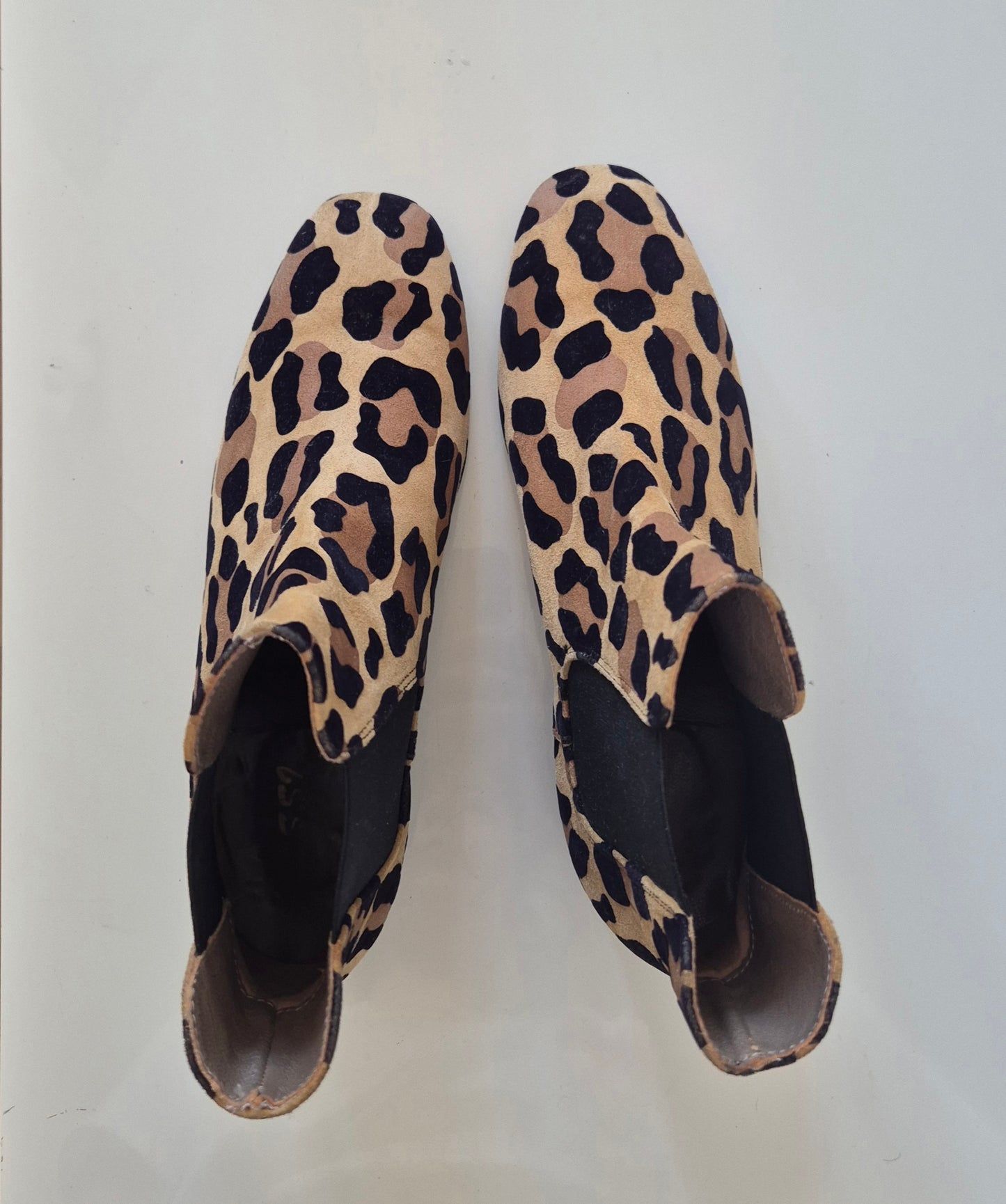 ROSSI čizme, brušena koža leopard uzorka, broj 39