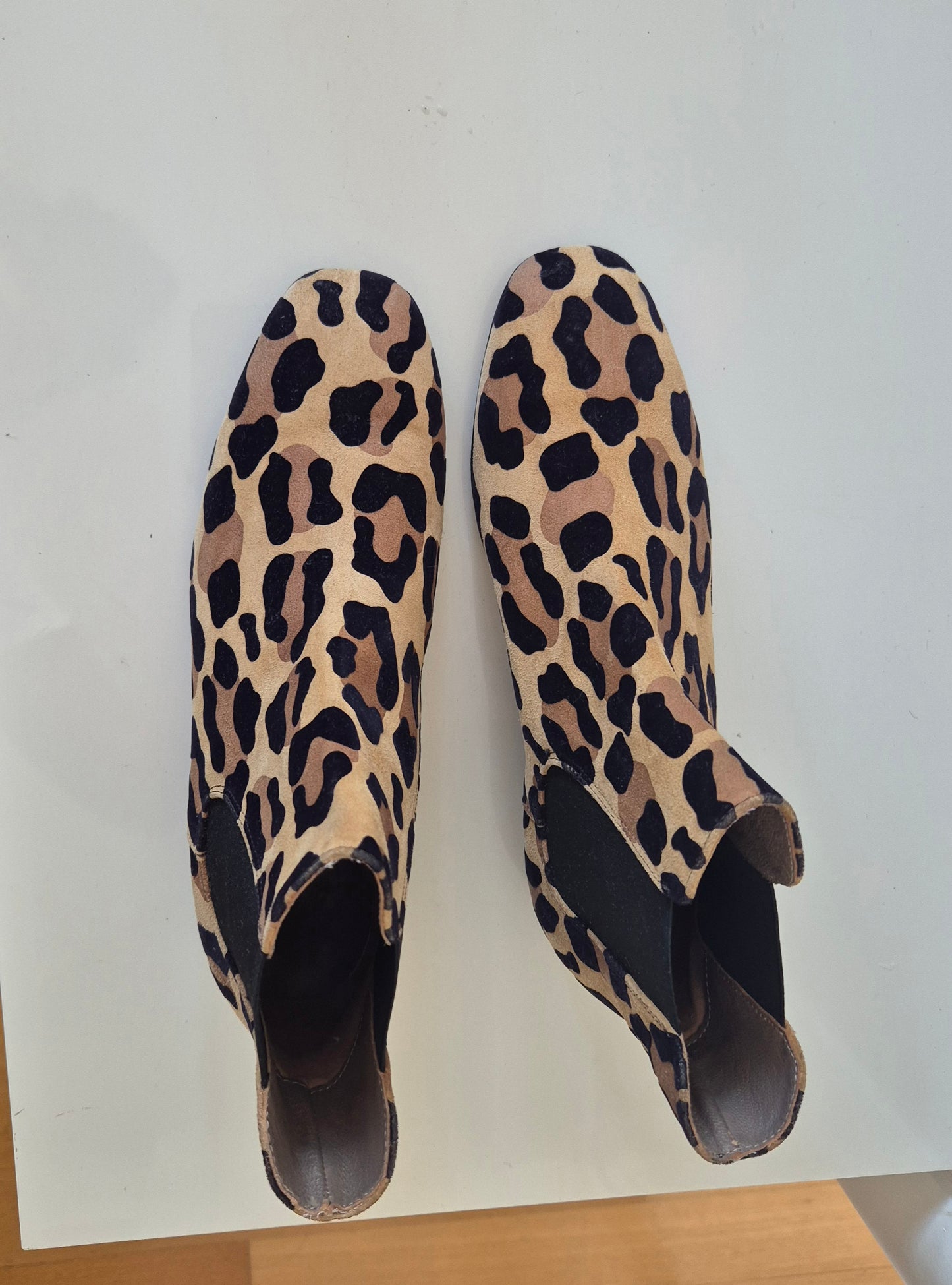 ROSSI čizme, brušena koža leopard uzorka, broj 39