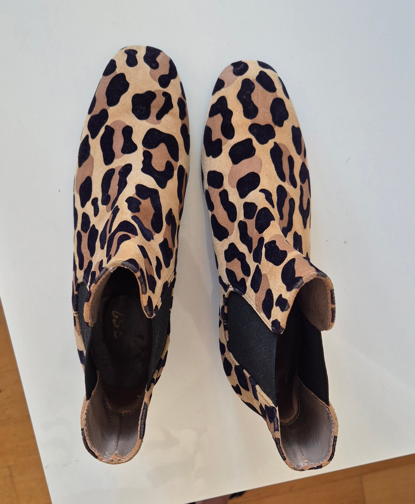 ROSSI čizme, brušena koža leopard uzorka, broj 39