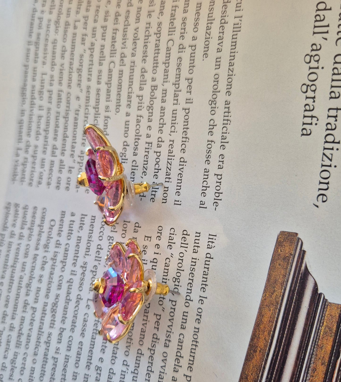 SWAROVSKI naušnice, kristali i pozlata, nove 🌸