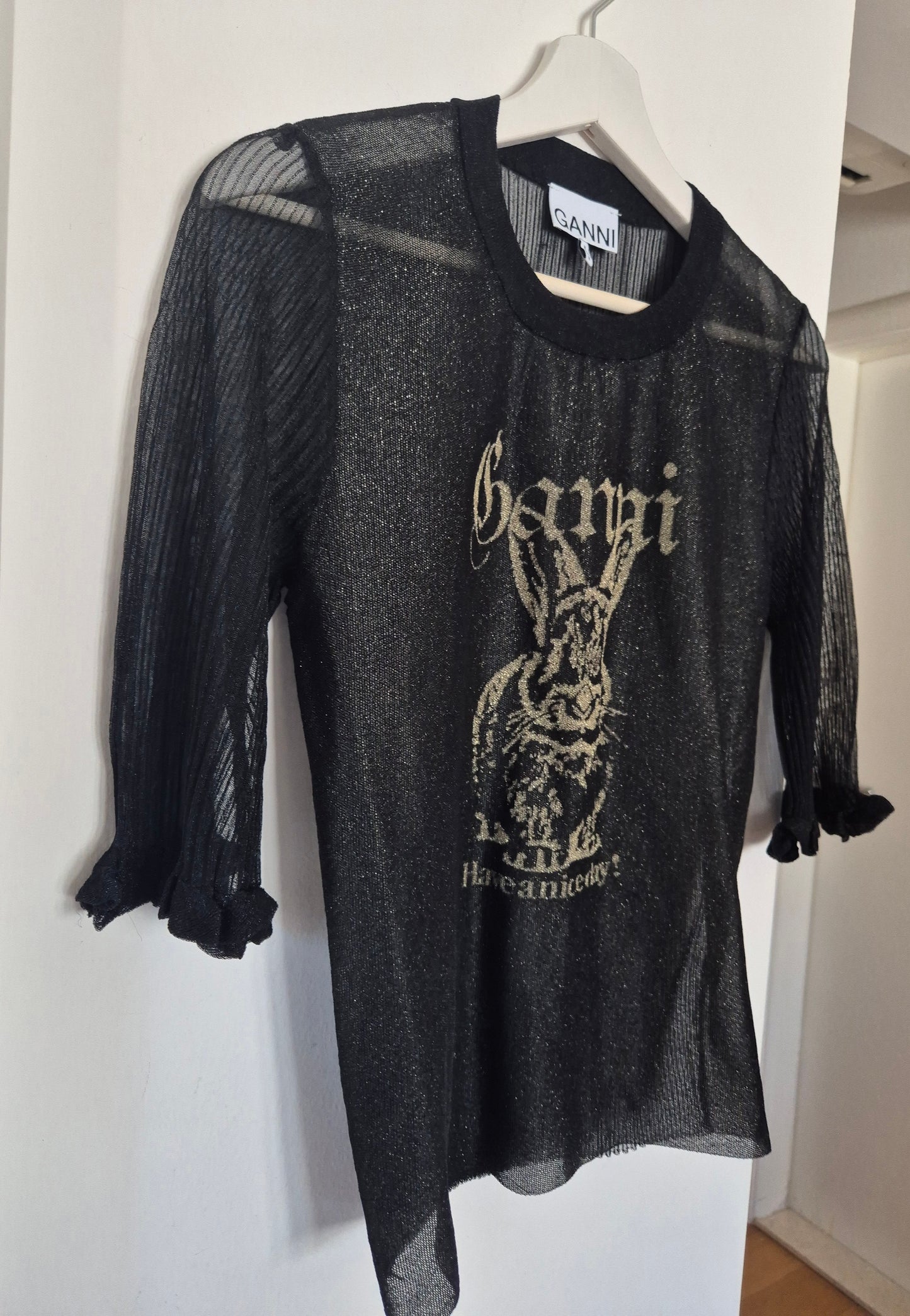 GANNI mesh top, novi 🖤