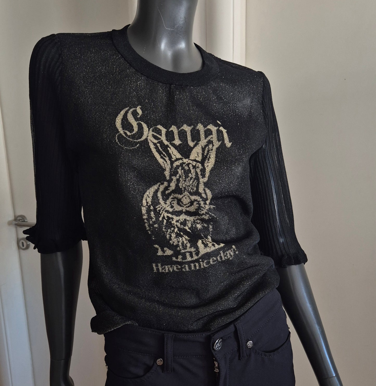 GANNI mesh top, novi 🖤
