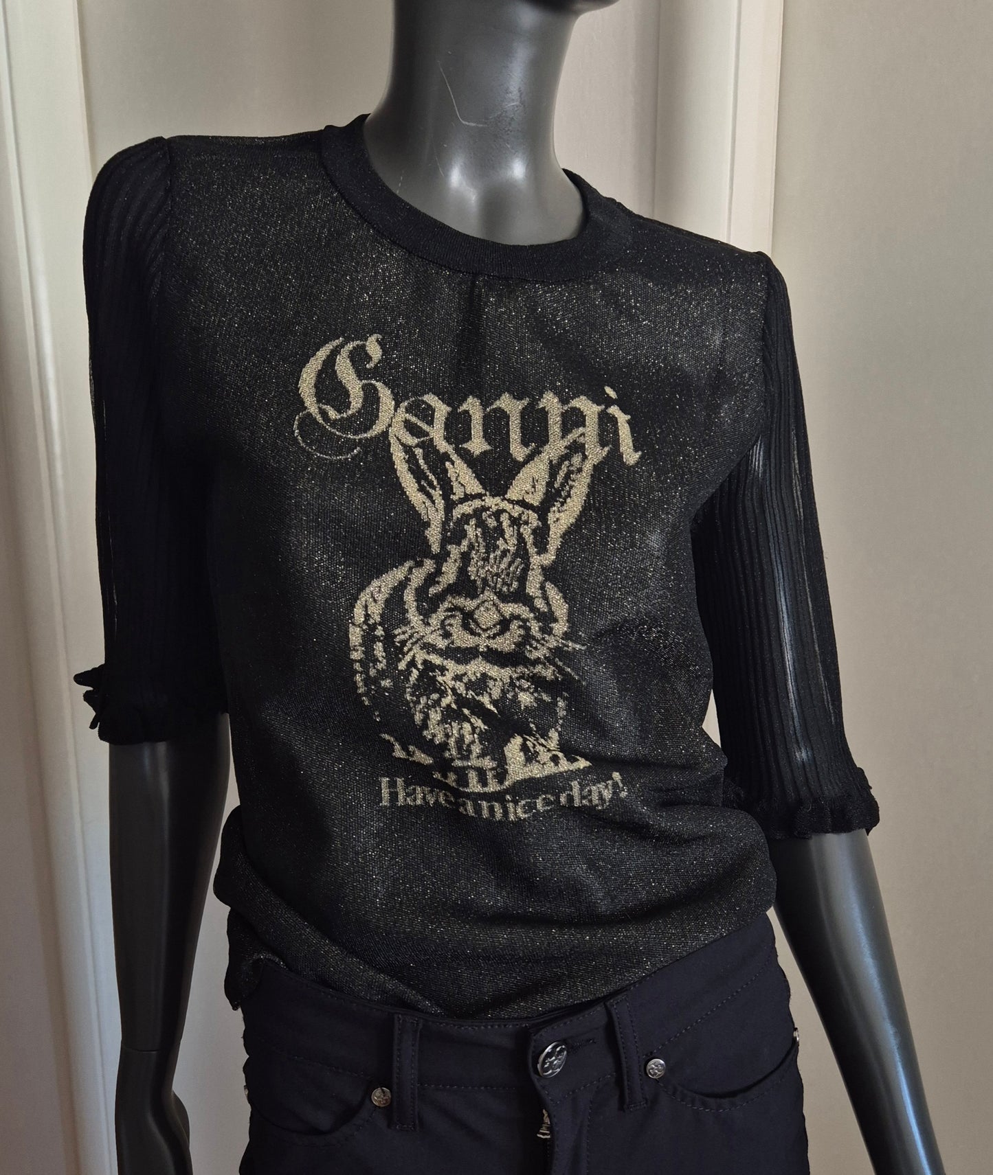 GANNI mesh top, novi 🖤