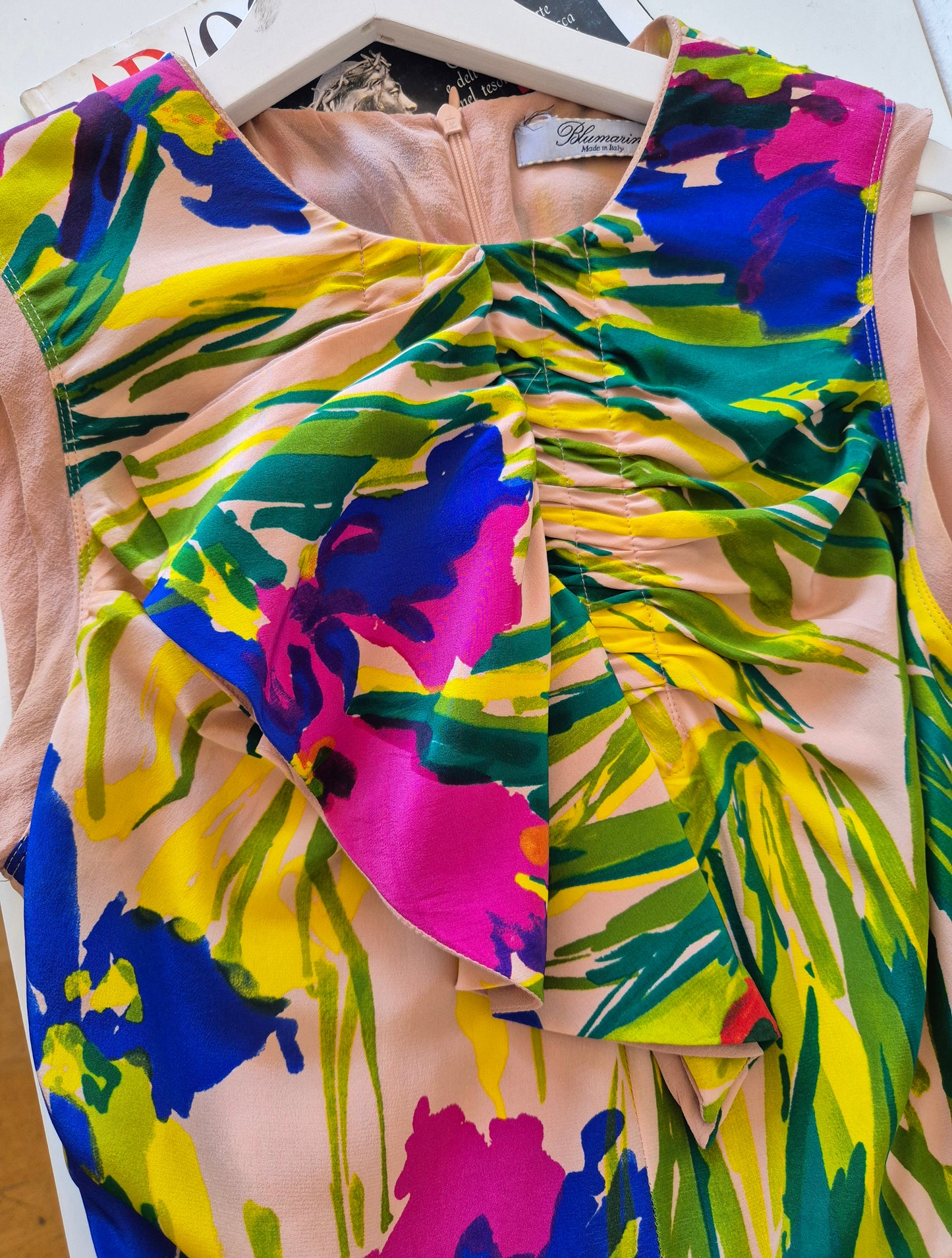 BLUMARINE haljina, 100% svila, nova