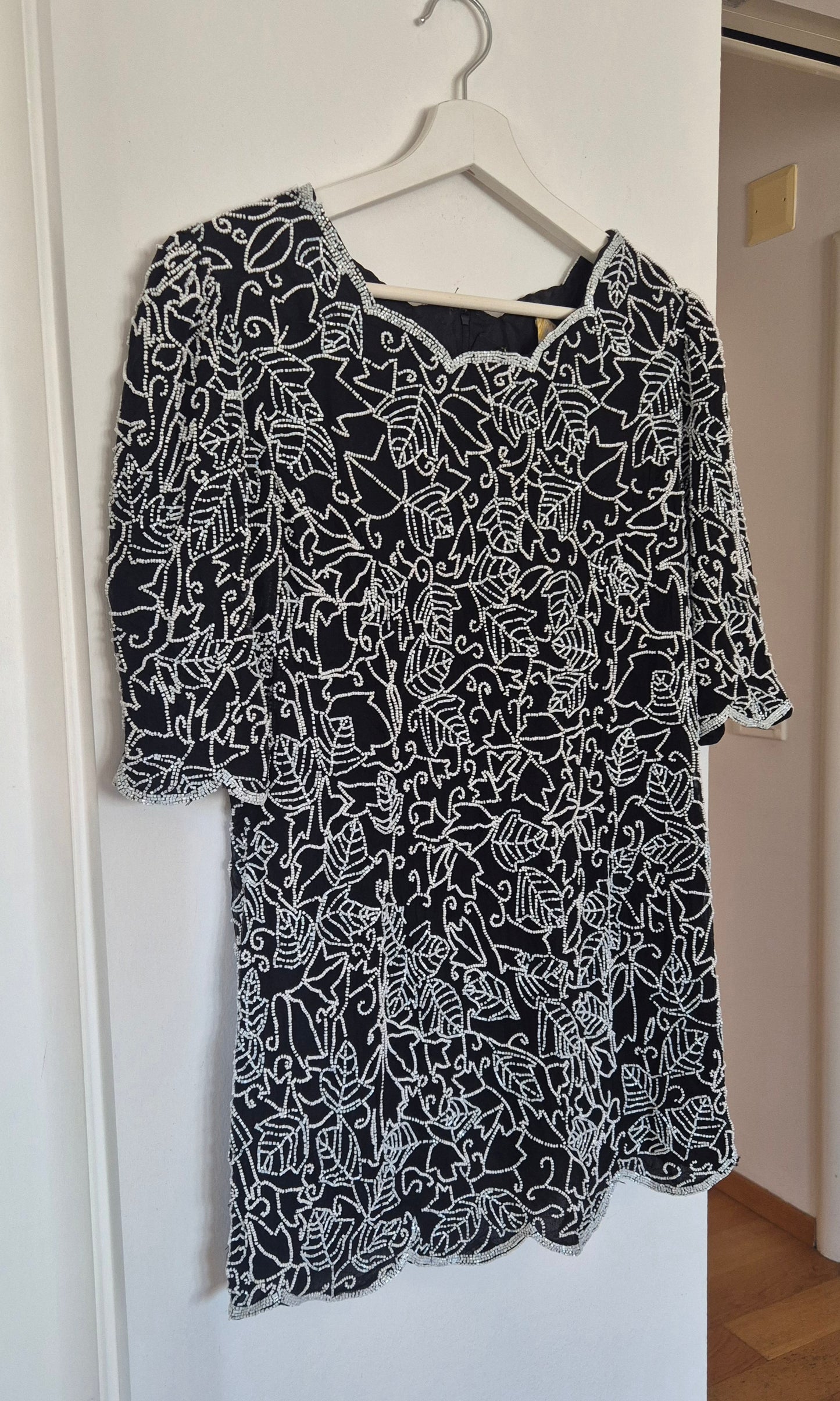 GINA BACCONI bluza/tunika, svila s perlicama