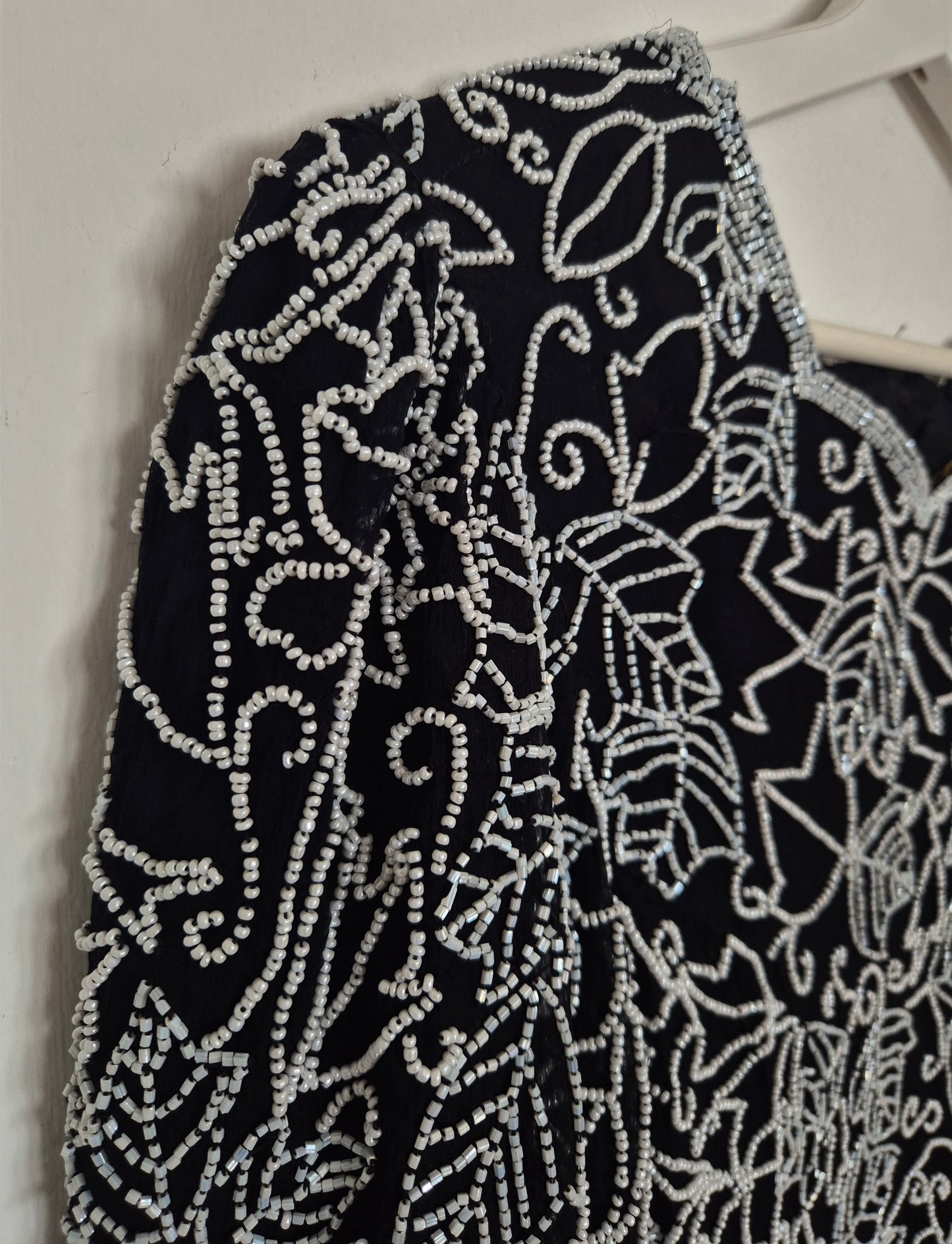 GINA BACCONI bluza/tunika, svila s perlicama