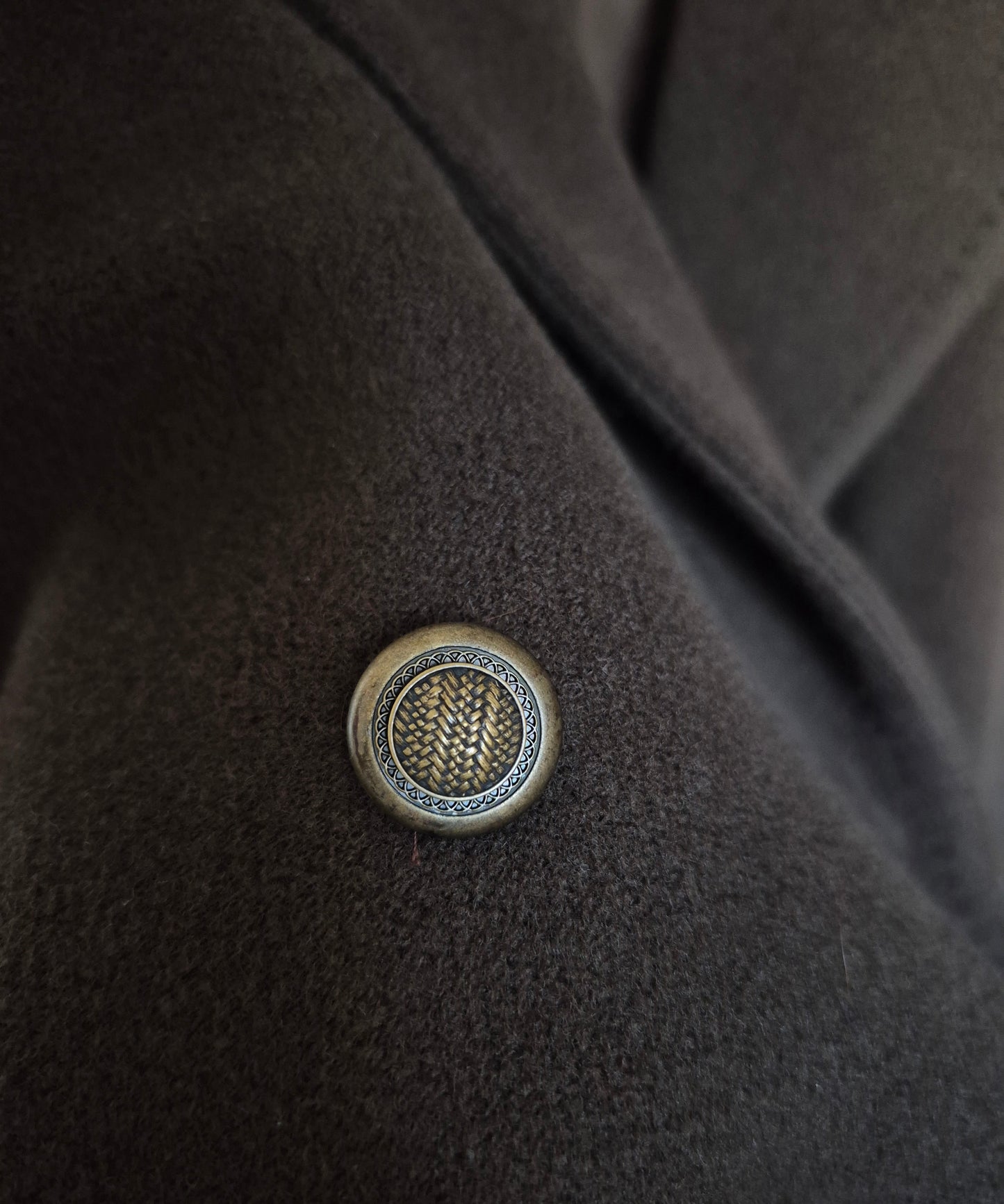 MURA vintage smeđi kaput, 100% vuna