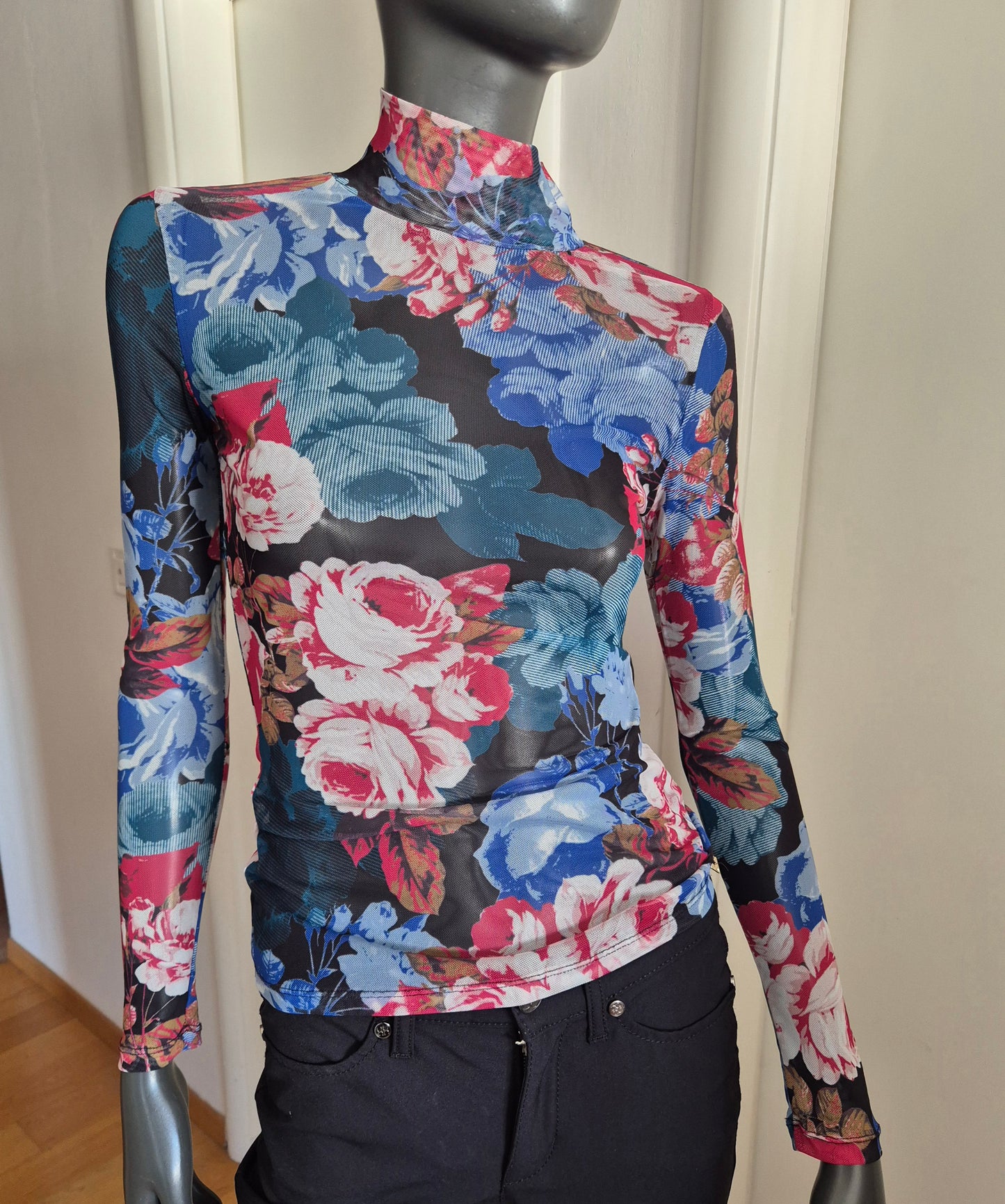 GUESS mesh top/majica cvjetnog uzorka