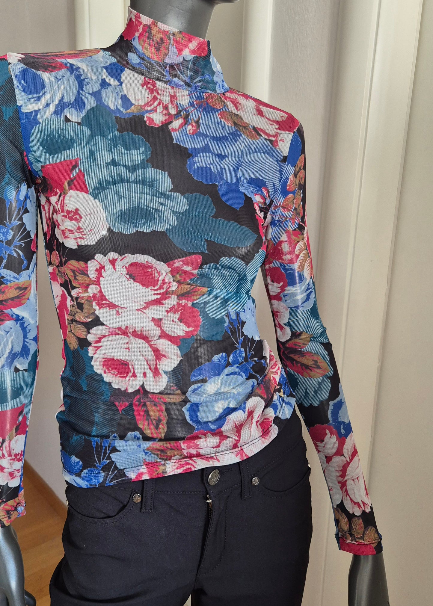 GUESS mesh top/majica cvjetnog uzorka