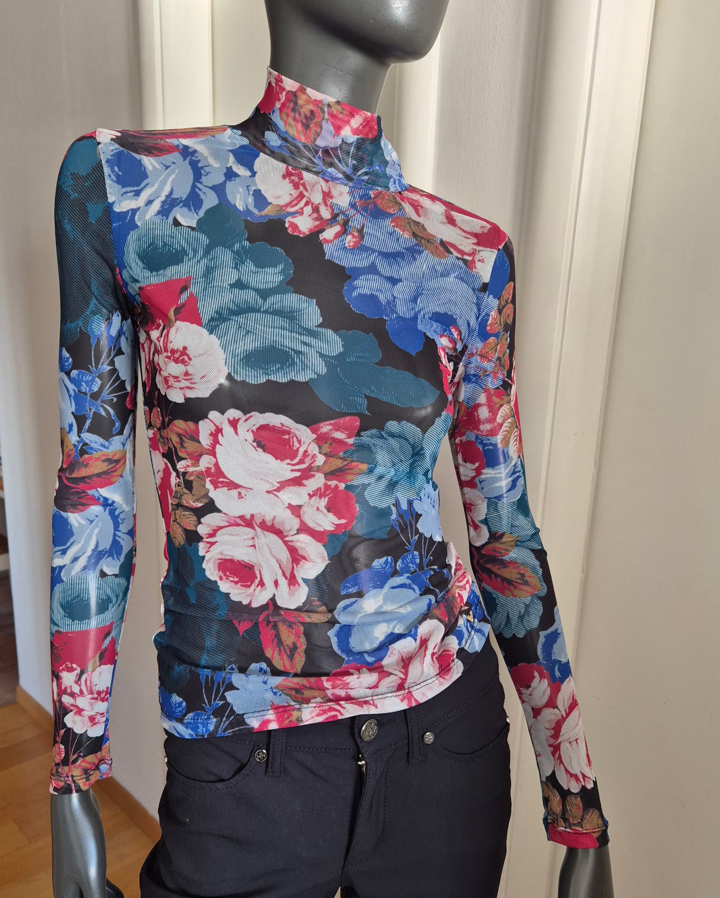 GUESS mesh top/majica cvjetnog uzorka