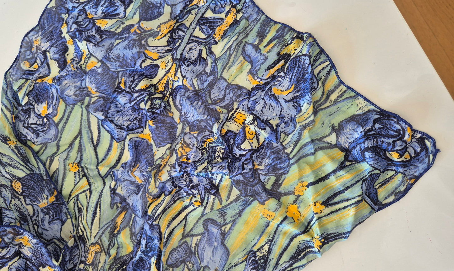ANNE CRESPELLE Paris marama, 100% svila, vintage