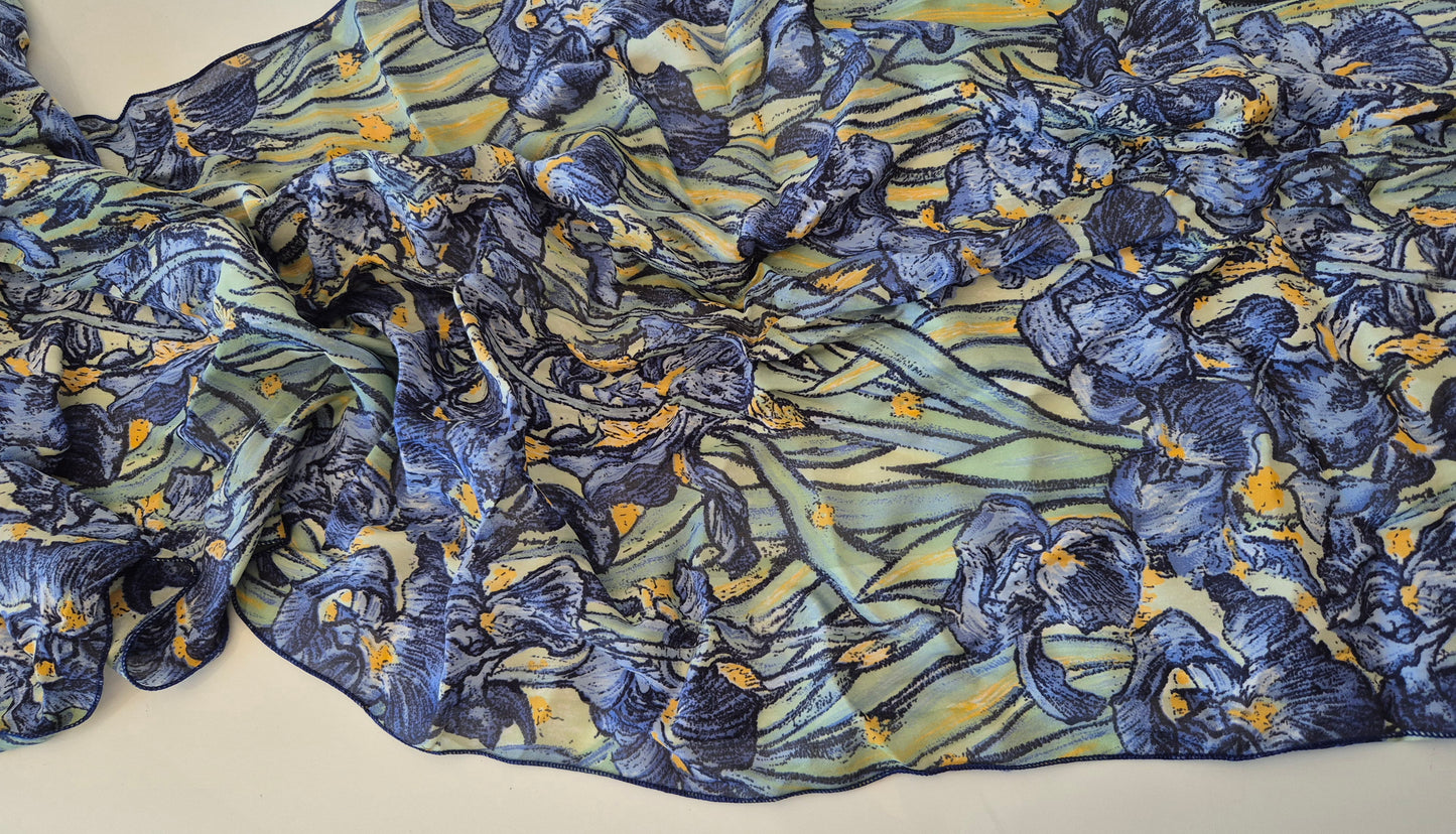ANNE CRESPELLE Paris marama, 100% svila, vintage
