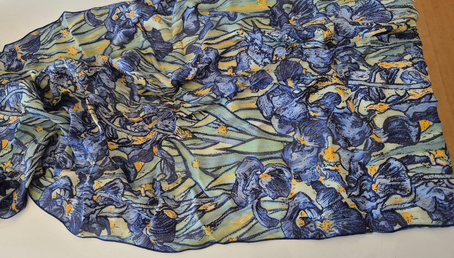 ANNE CRESPELLE Paris marama, 100% svila, vintage