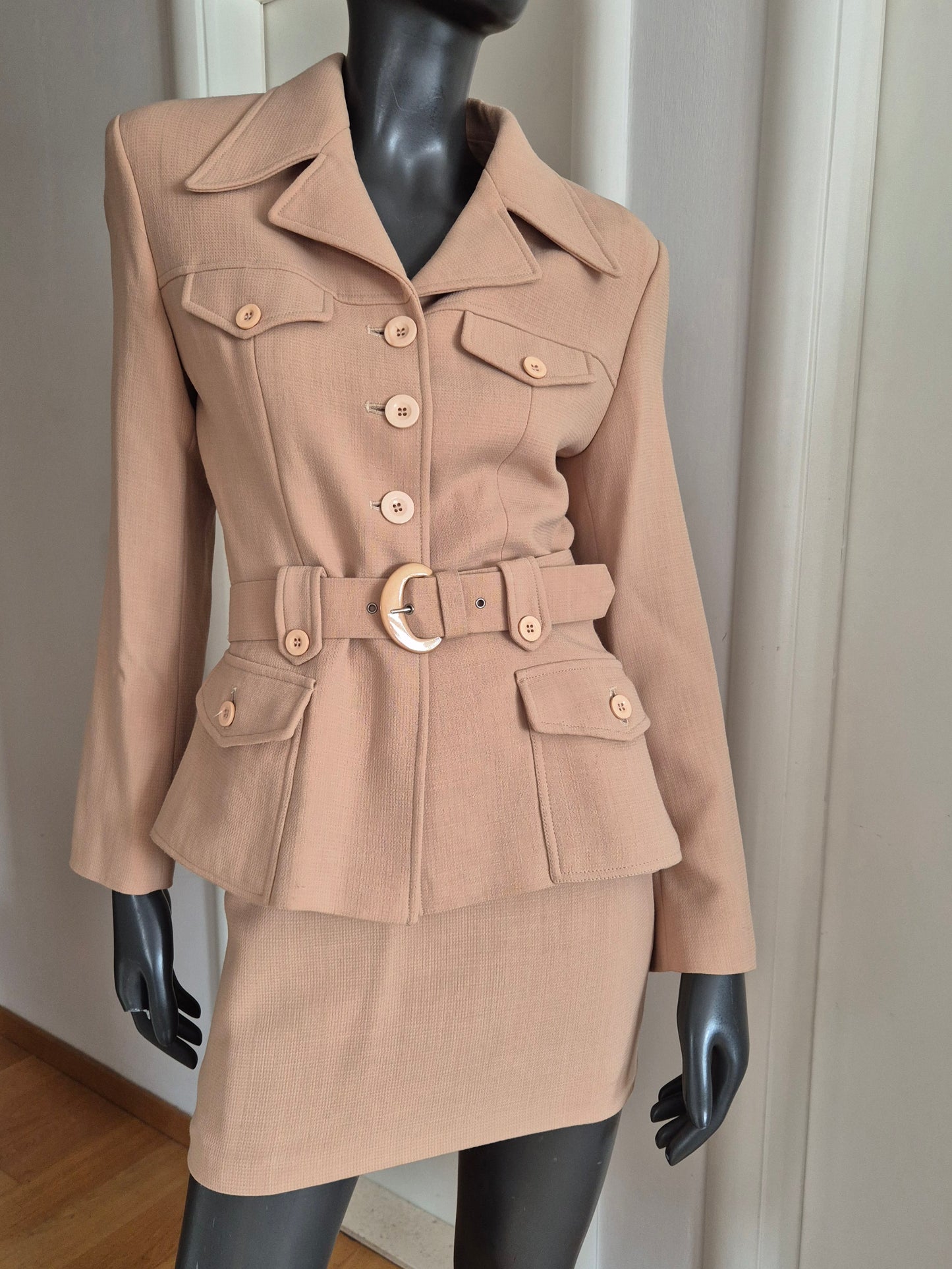 very vintage komplet - jakna i suknja, military stil