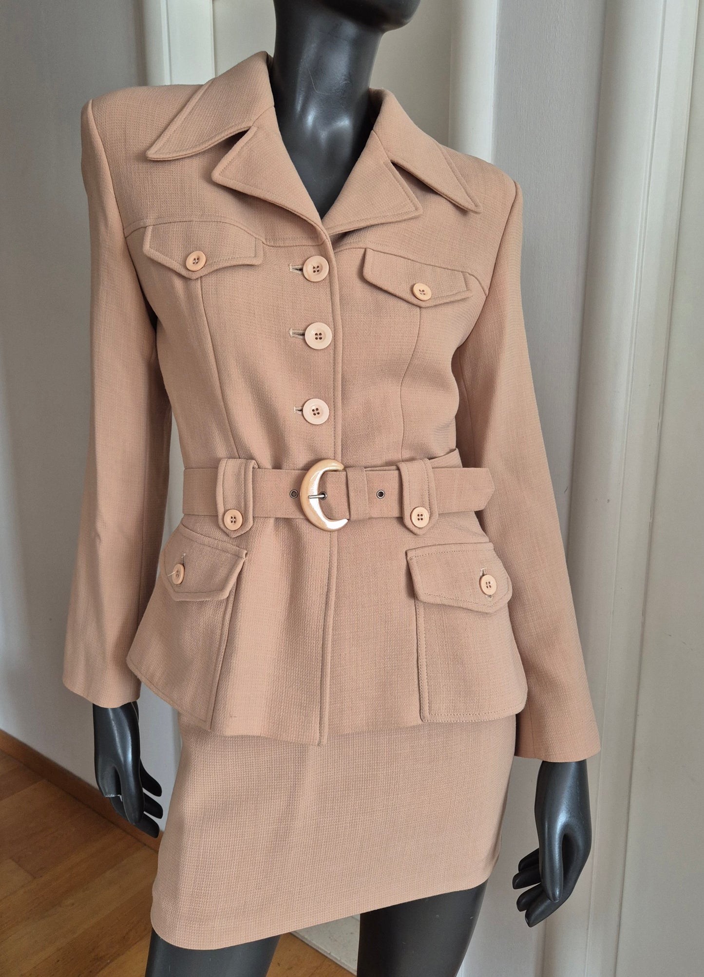 very vintage komplet - jakna i suknja, military stil