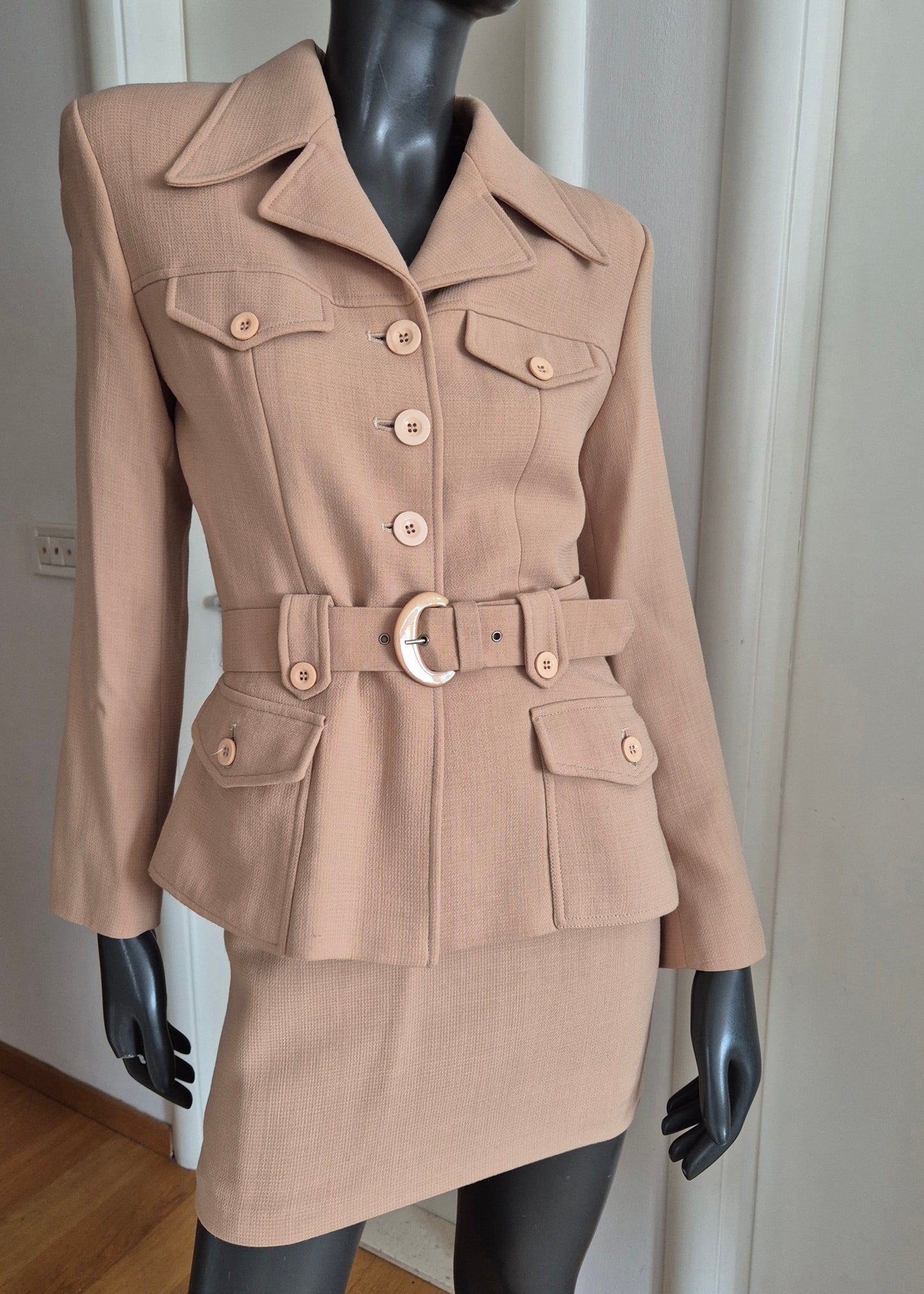 very vintage komplet - jakna i suknja, military stil