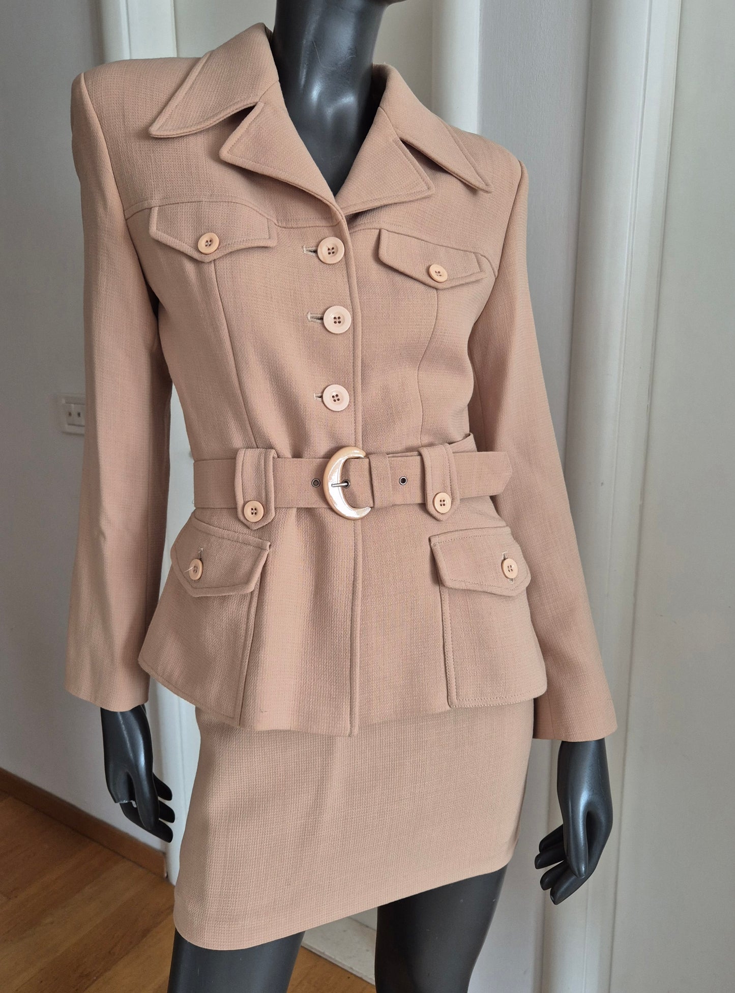 very vintage komplet - jakna i suknja, military stil