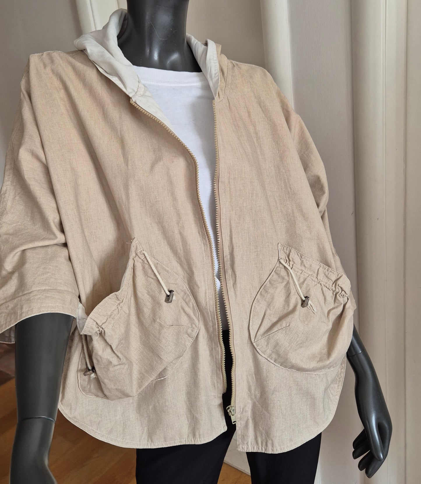 vintage jakna/parka s neobičnim džepovima