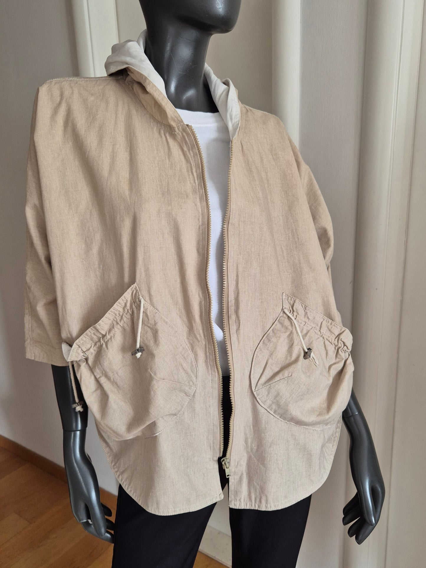 vintage jakna/parka s neobičnim džepovima