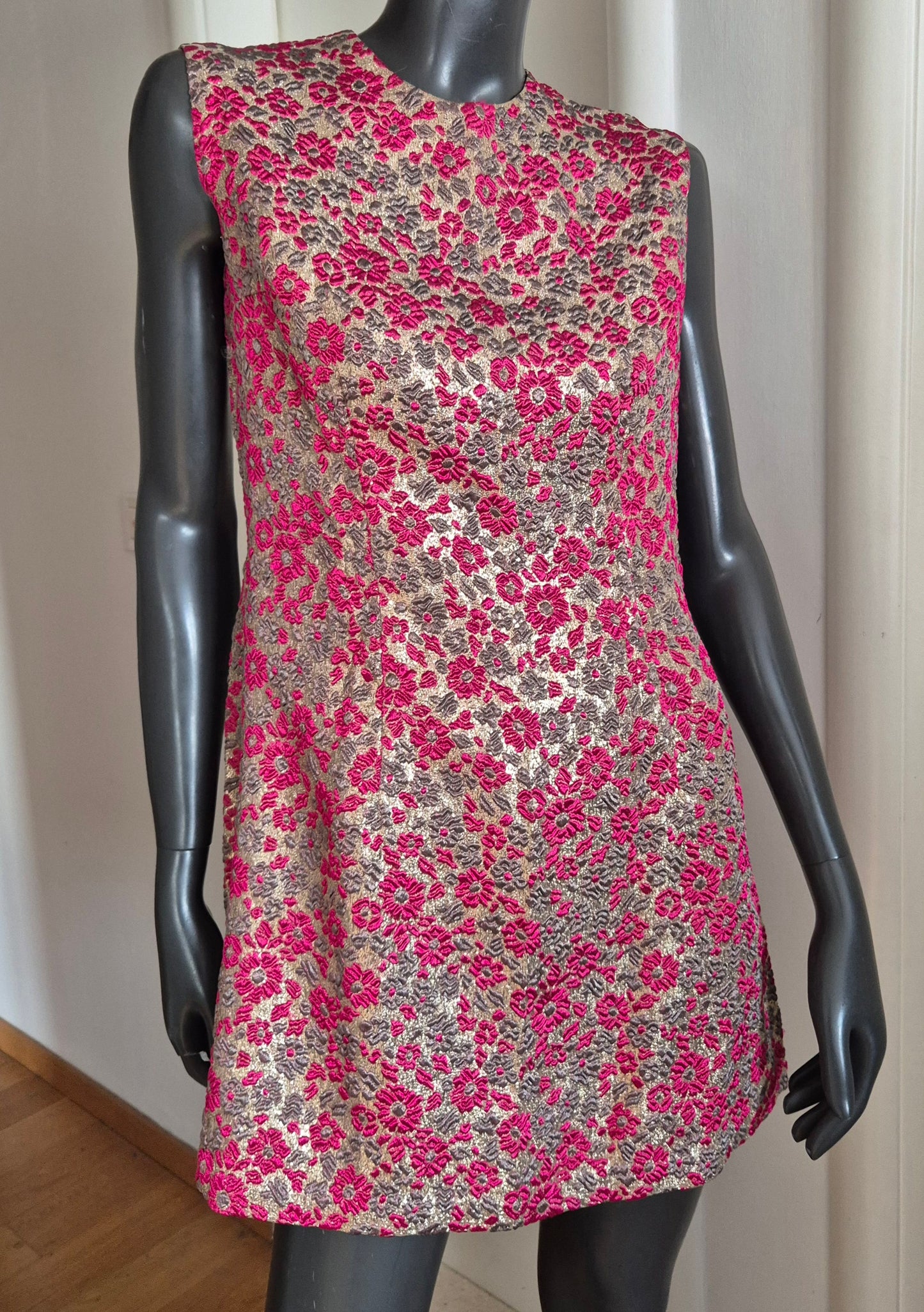 very vintage handmade haljina od predivnog žakara, nova