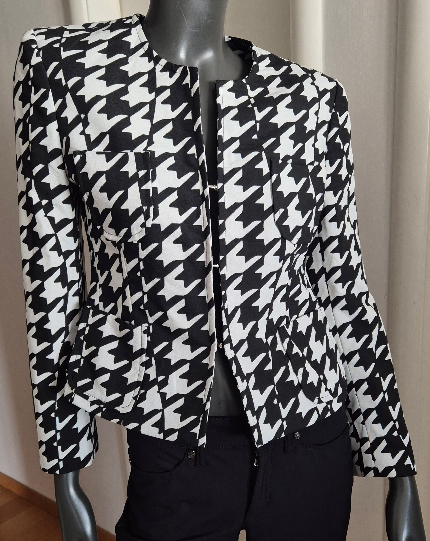 EL CORTE INGLÉS strukirana pepita jakna