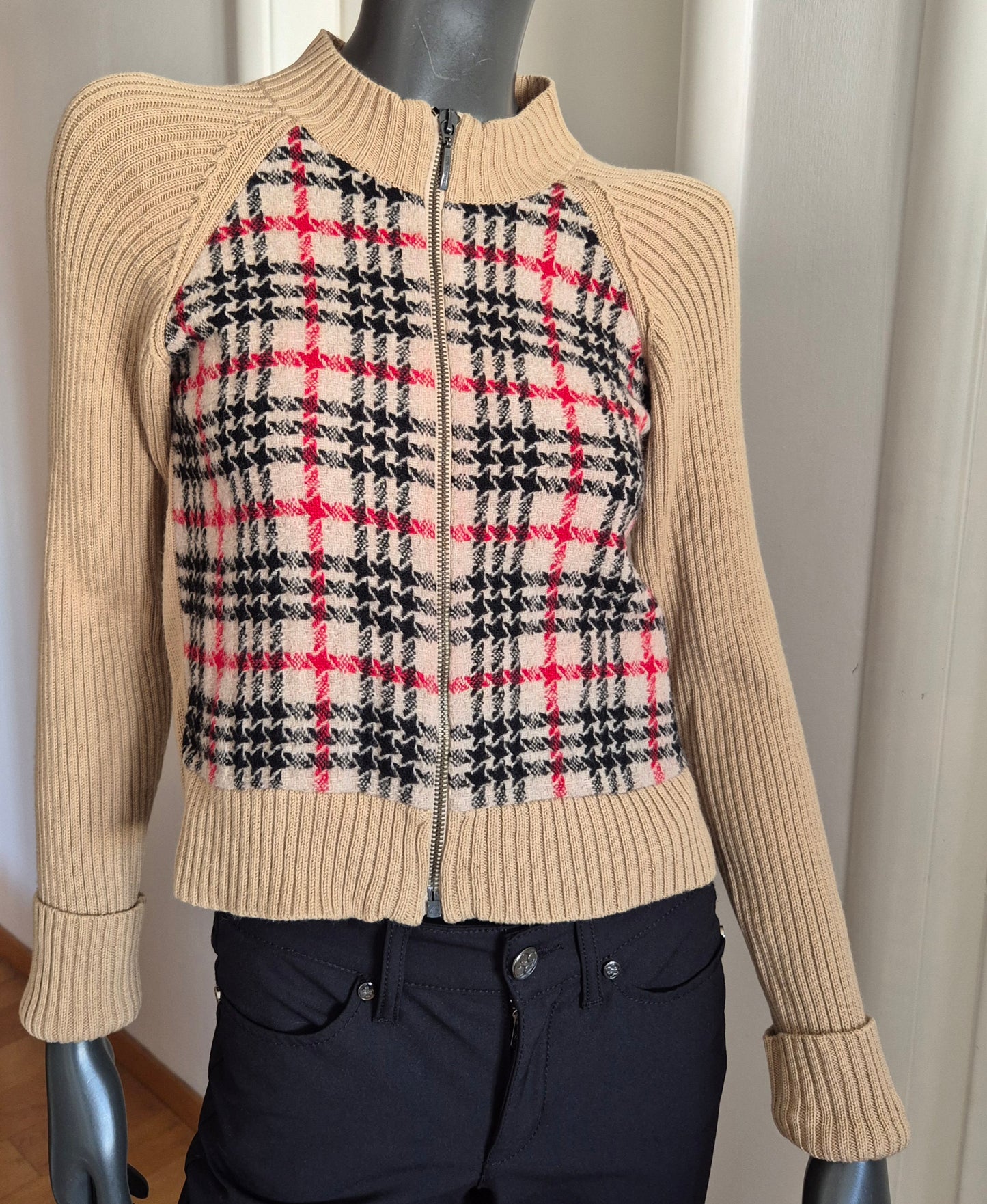 BURBERRY pleteni pulover/jakna