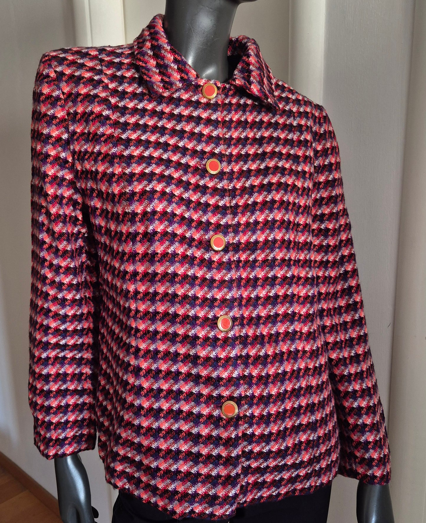 very vintage tweed jakna, vuna