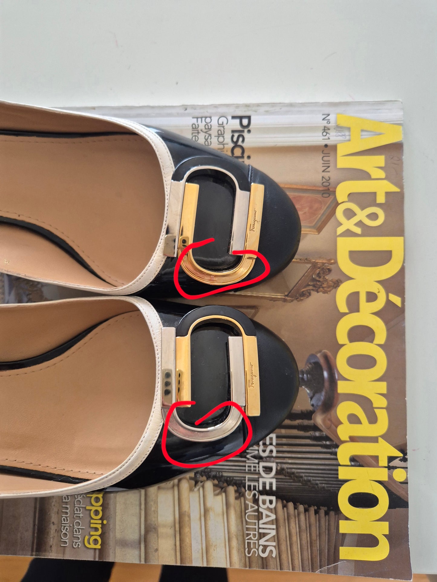 SALVATORE FERRAGAMO cipele, lak koža