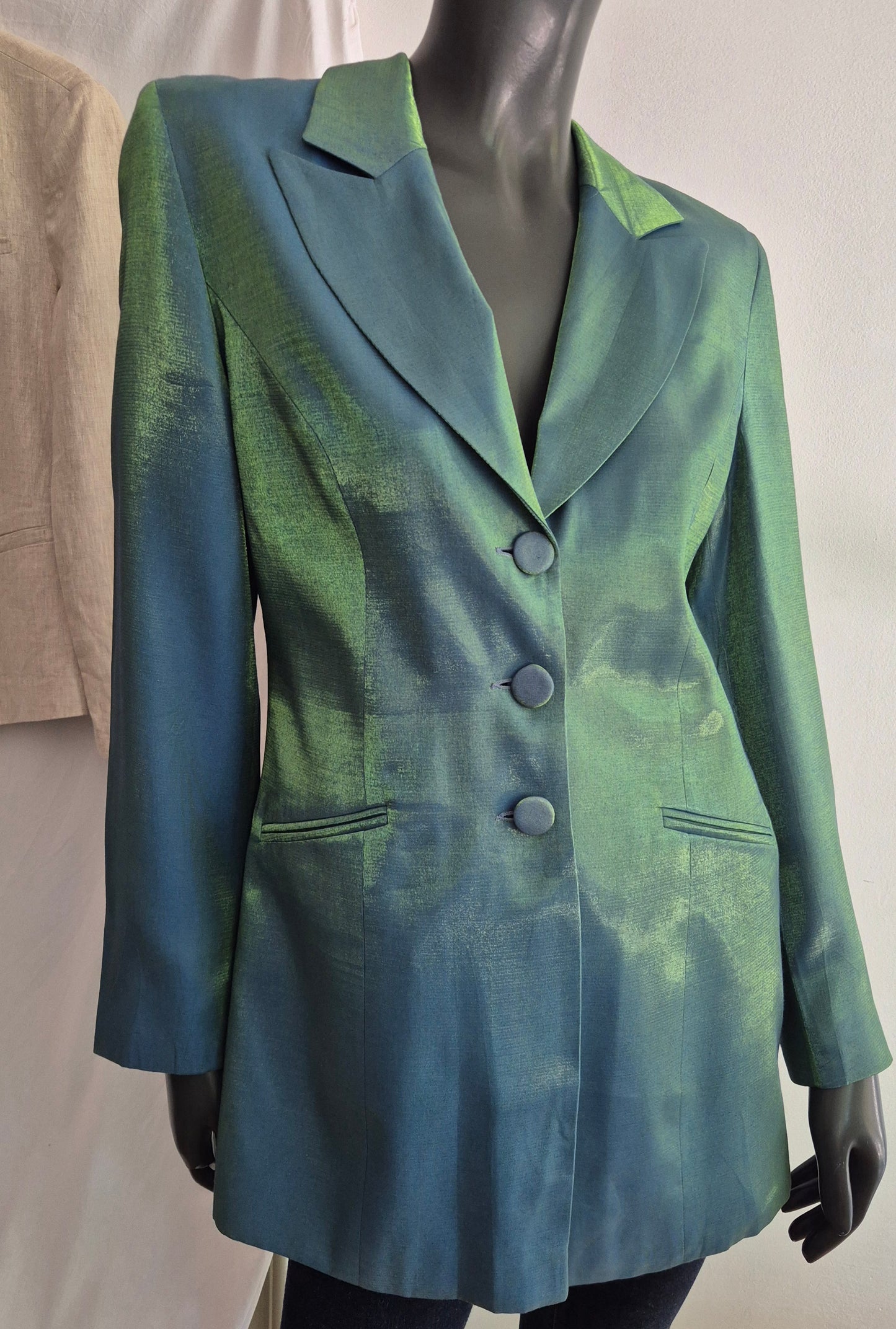 90s vintage presijavajući blejzer, nov