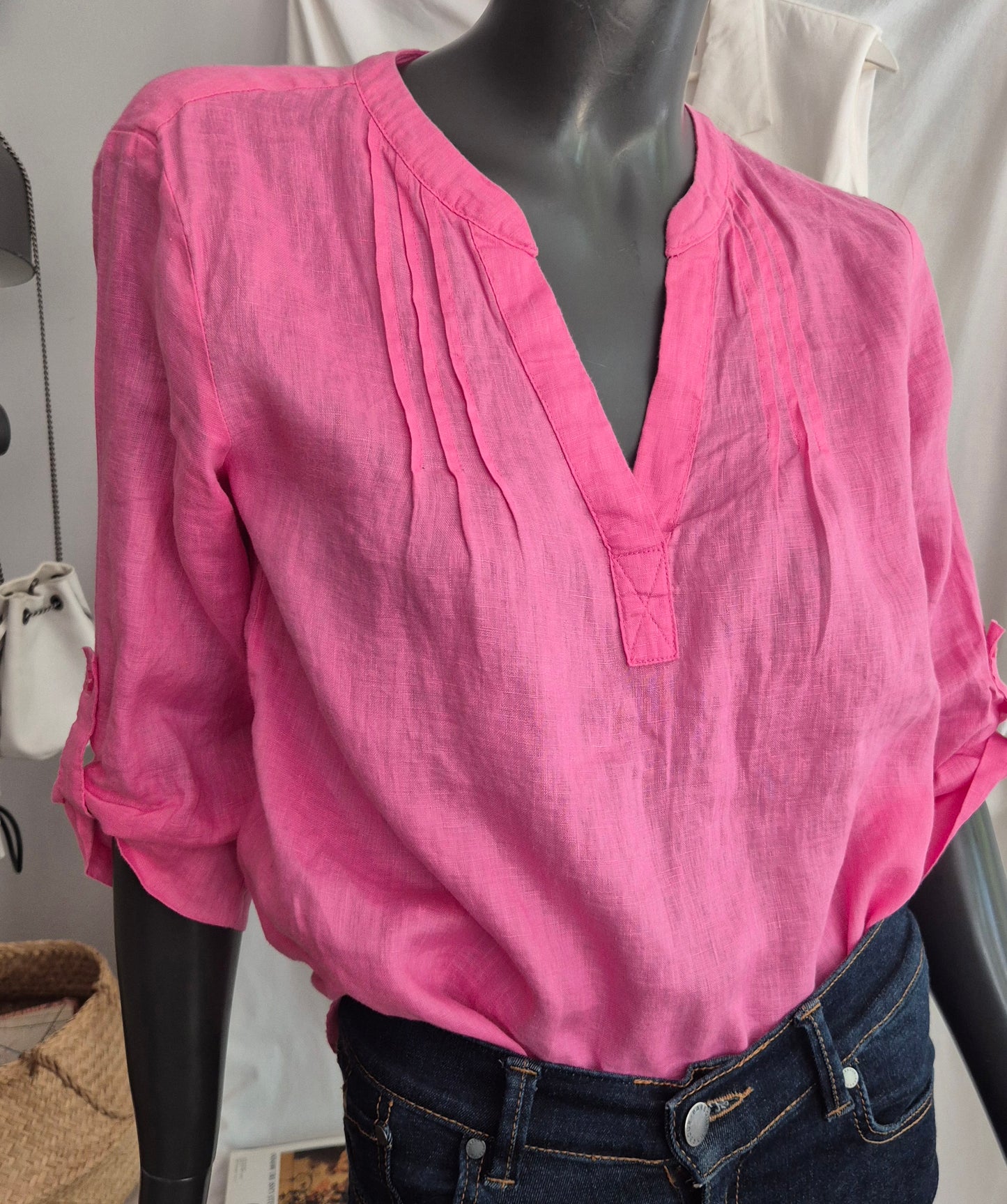 S.OLIVER pink bluza, 100% lan