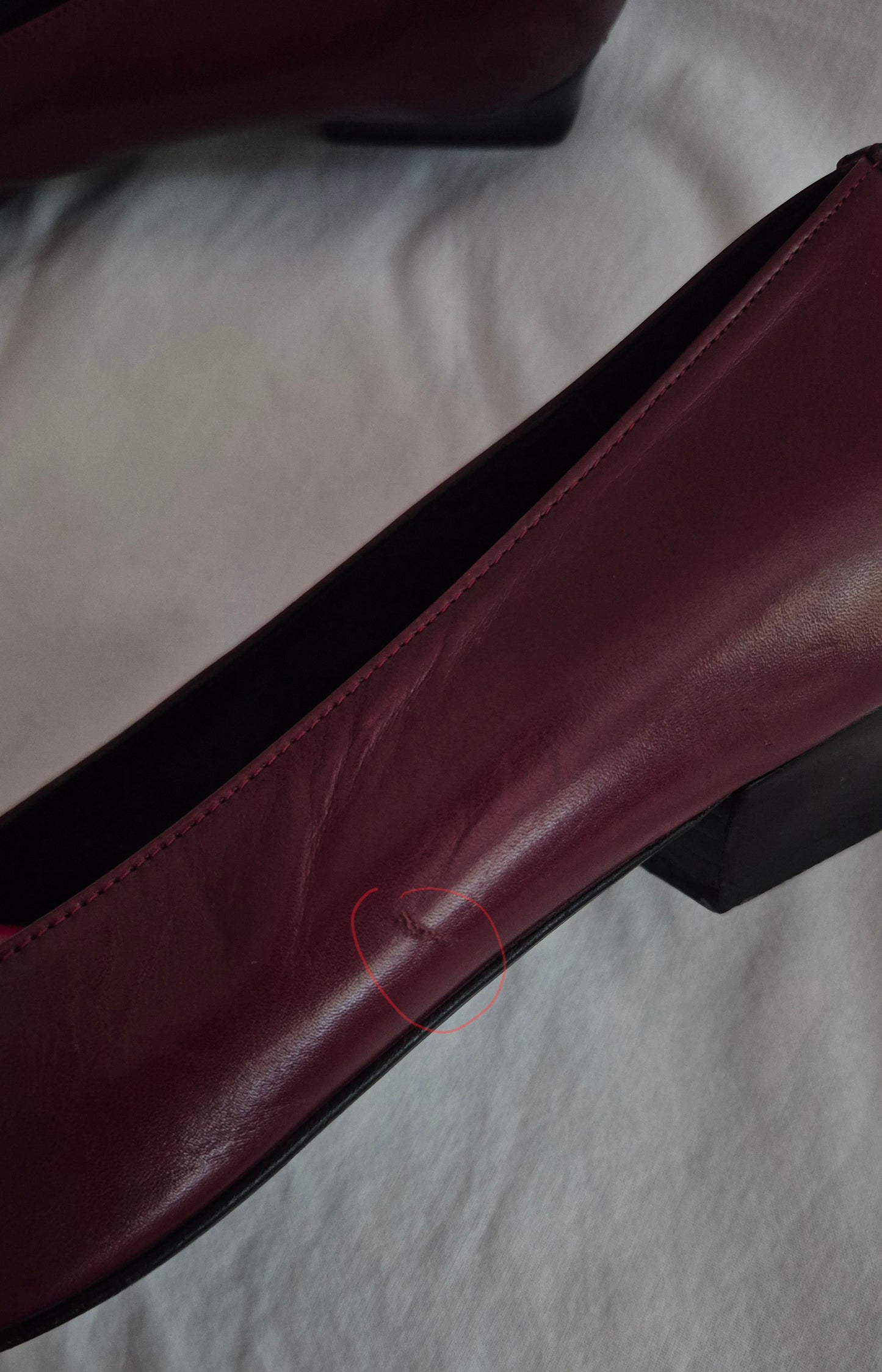 POLLINI burgundy cipele, koža 38.5