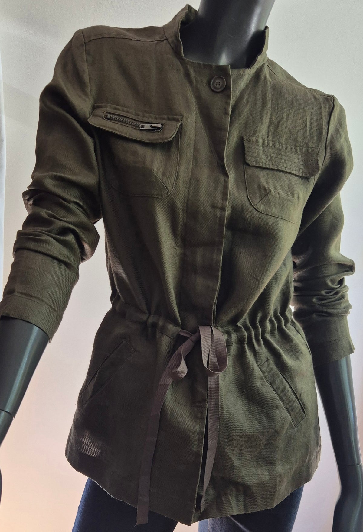 TRUCCO safari stil khaki jakna, 100% ramija