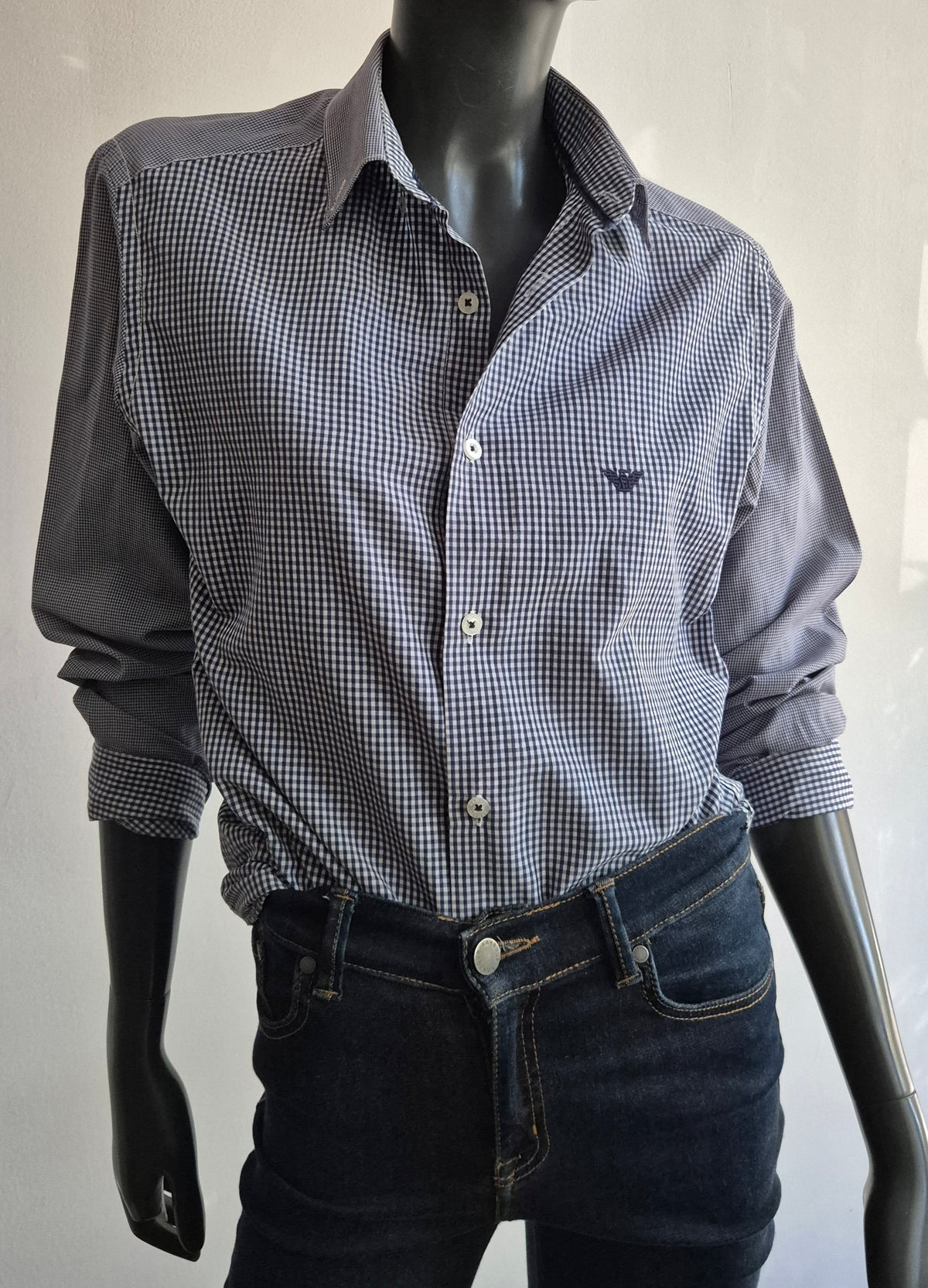 ARMANI gingham košulja, pamuk
