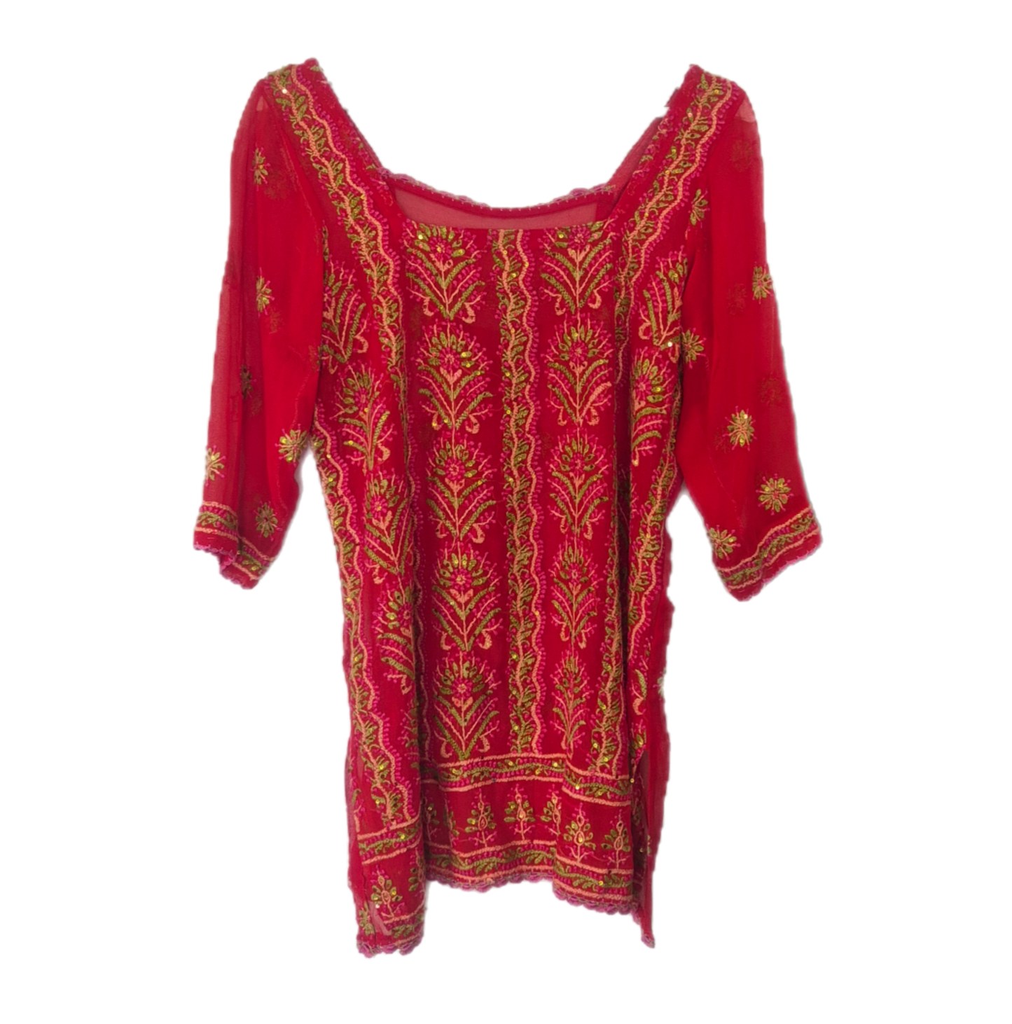 crvena vintage boho bluza s puno detalja ❤️