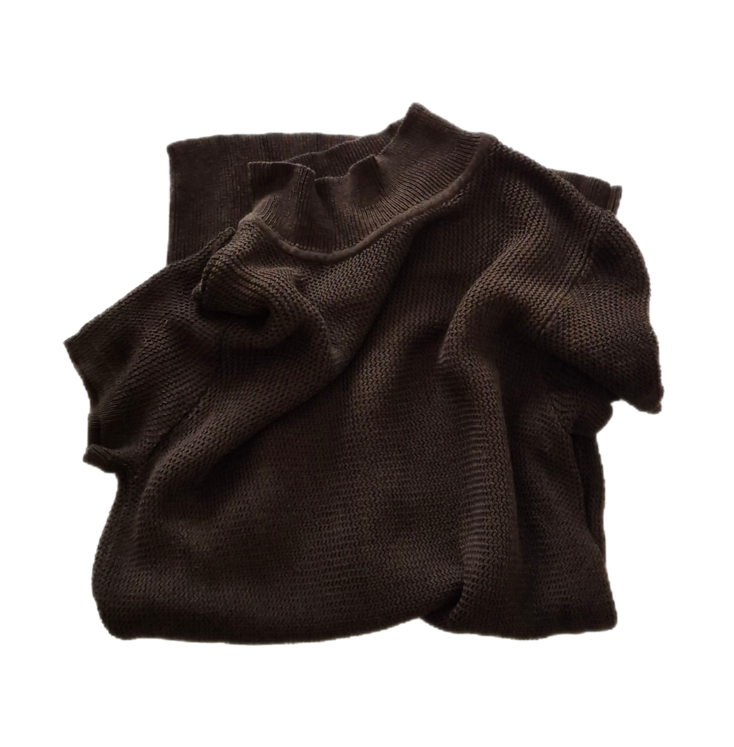 LIZ CLAIBORNE dizajnerski smeđi zanimljivo pleteni top, novo