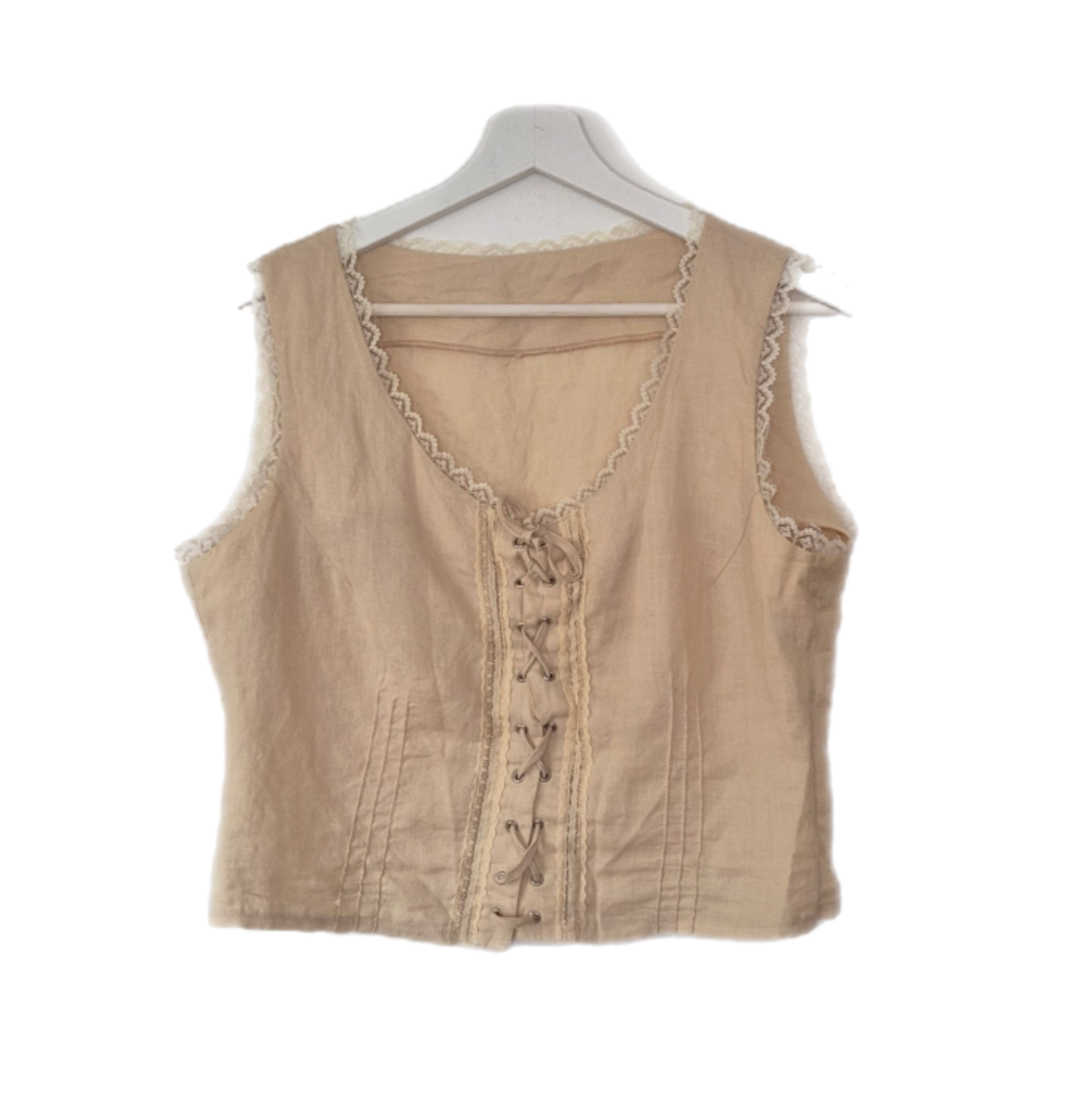 cottagecore vintage top, 100% lan