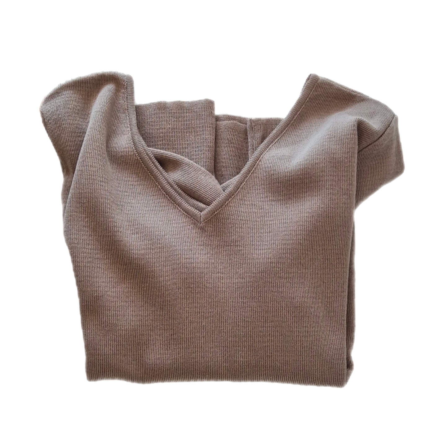 pleteni V-neck top, pamuk, nov (s etiketom)