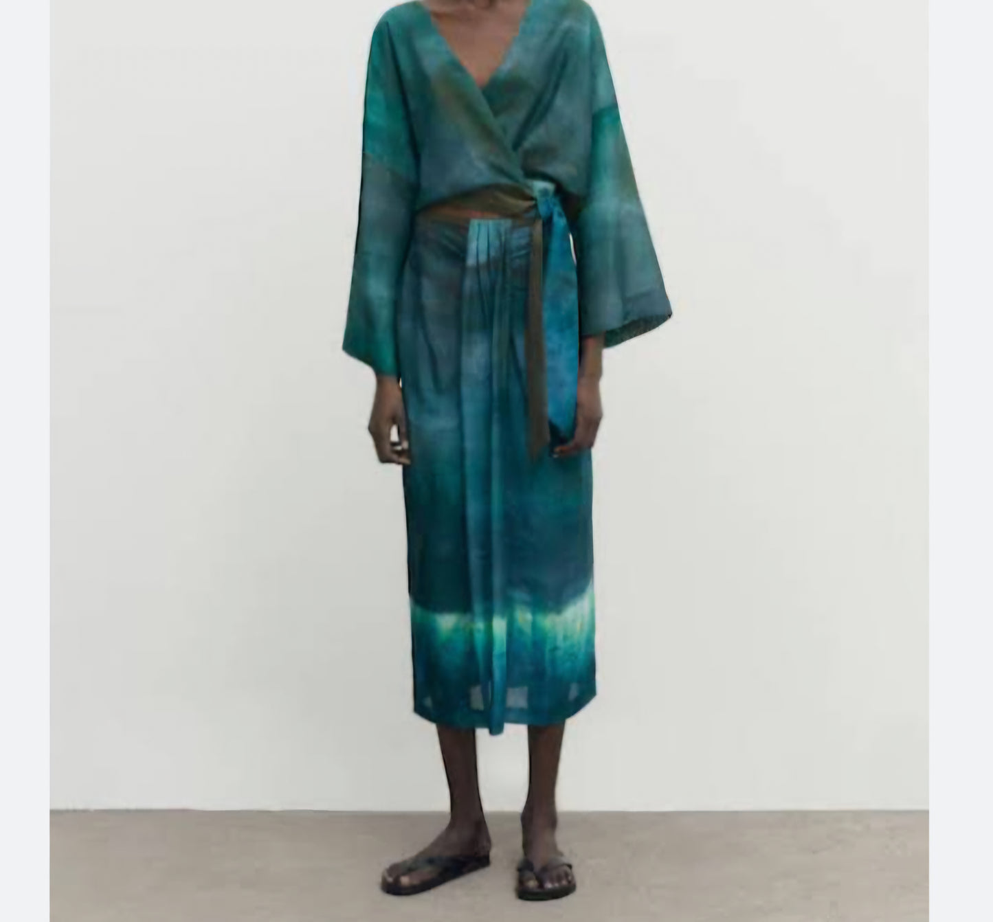 MASSIMO DUTTI suknja, lan i viskoza, nova (s etiketom)