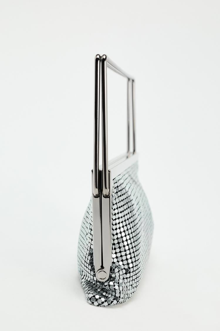 ZARA metalna mesh torba, nova