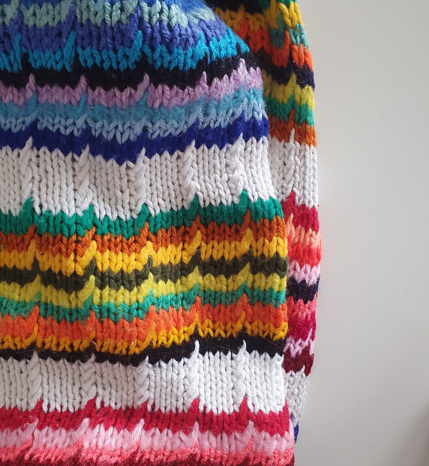 vintage pleteni pulover, ručni rad