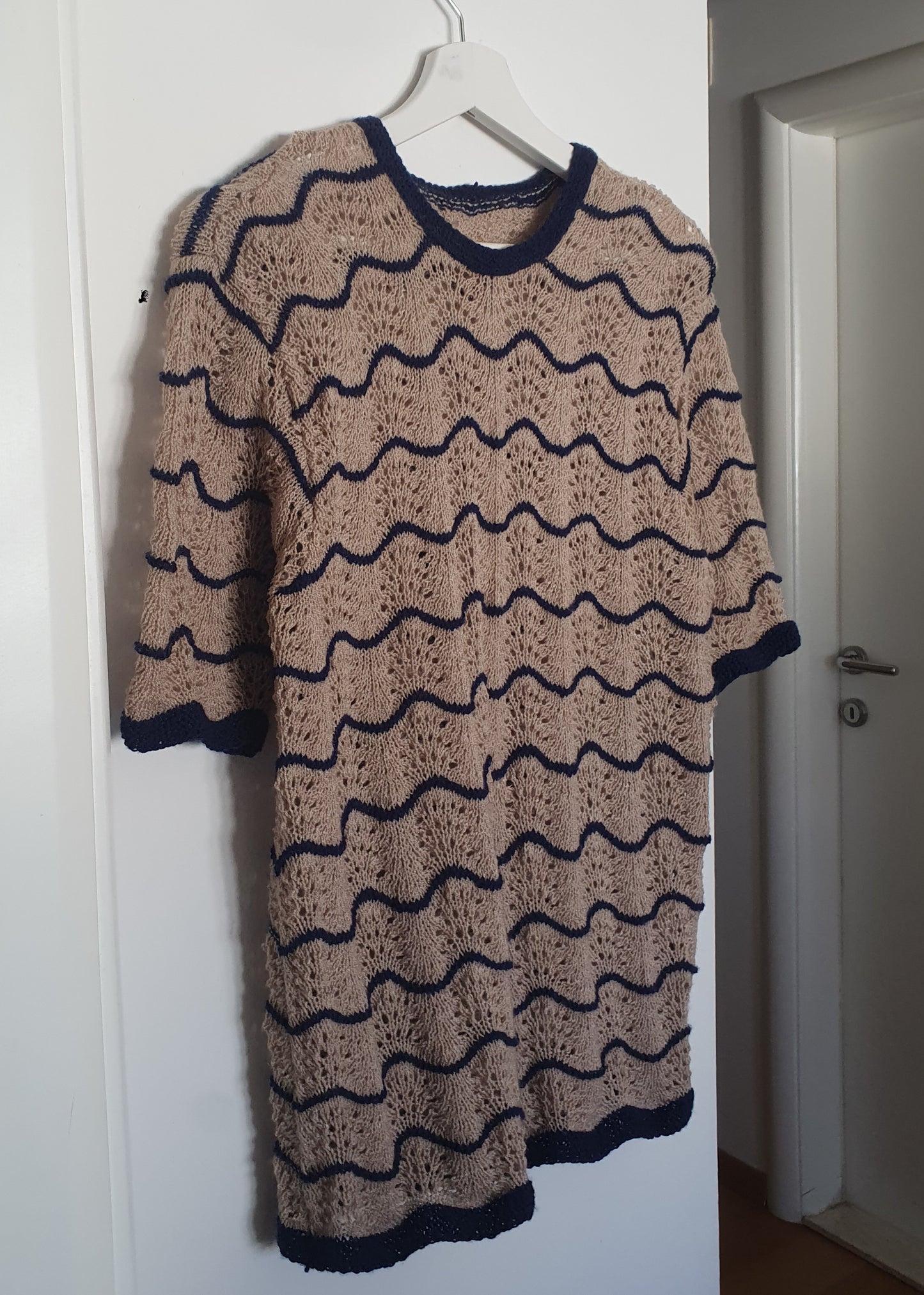 vintage zig-zag pleteni top