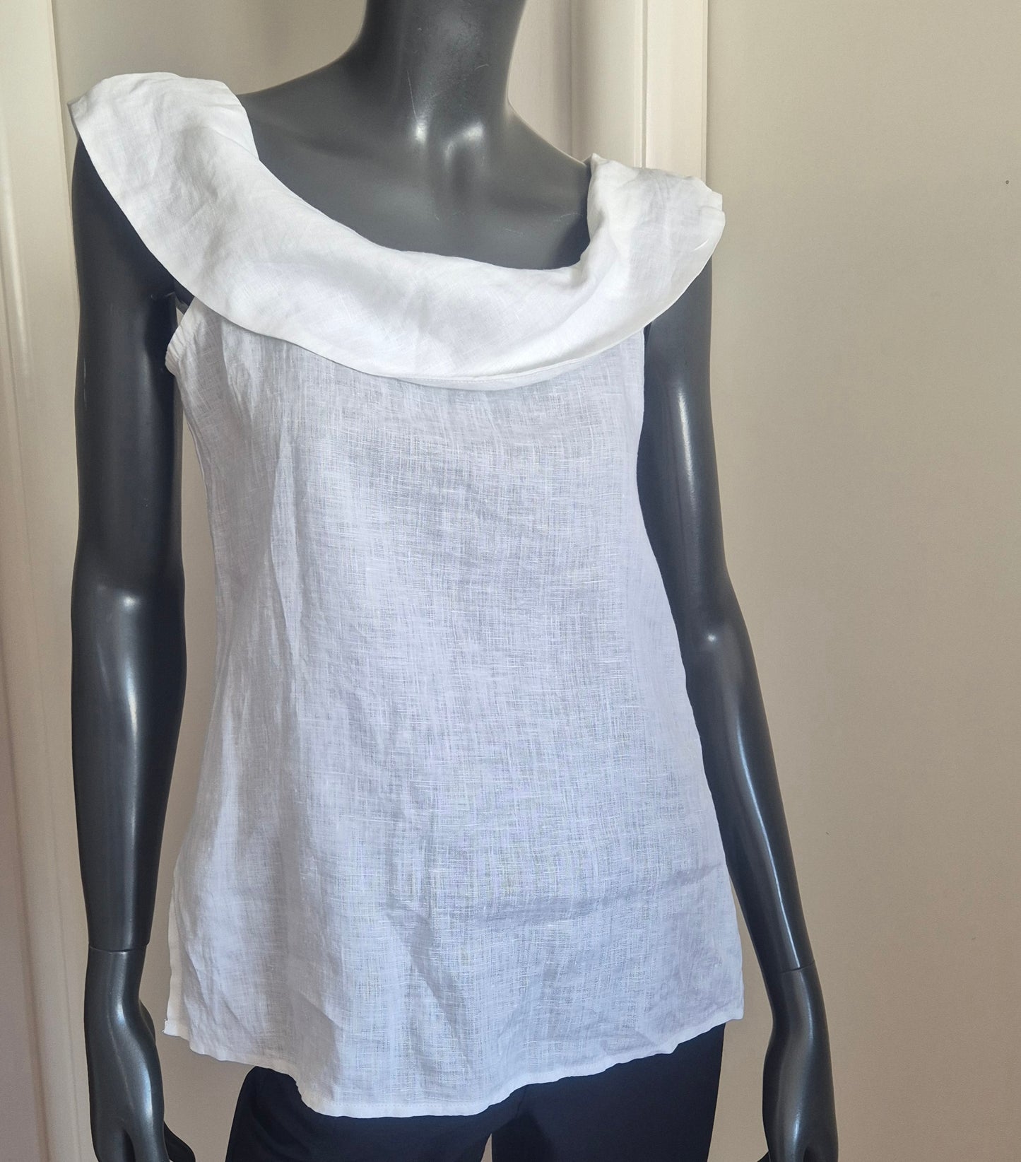 AND bijeli laneni top, nov